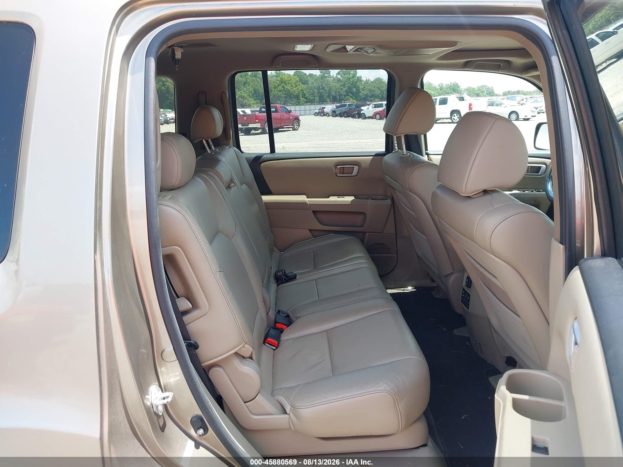 2011 Honda Pilot Ex-l Tan vin: 5FNYF3H67BB027681