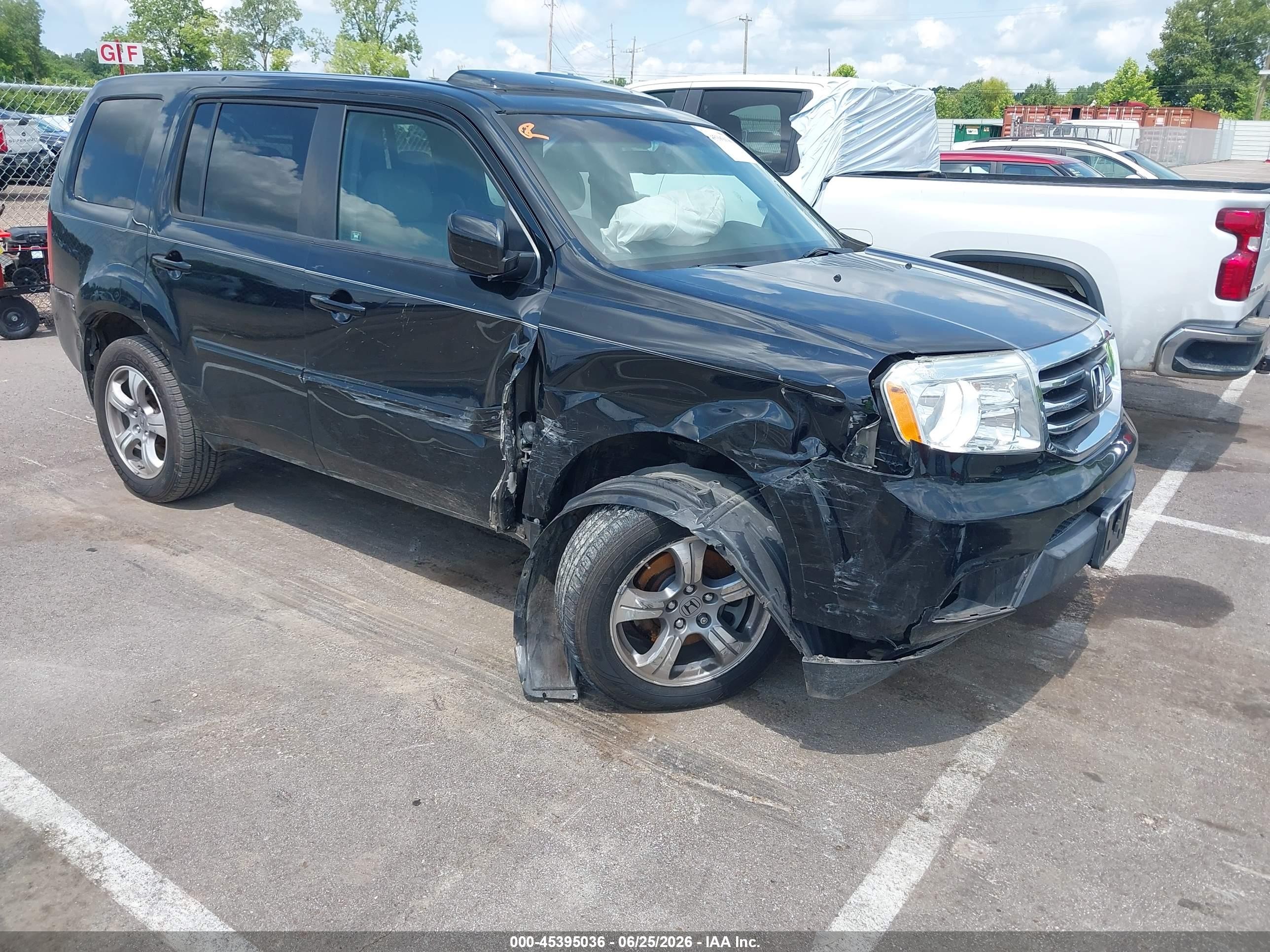 2012 Honda Pilot Ex-l Black vin: 5FNYF3H67CB015371