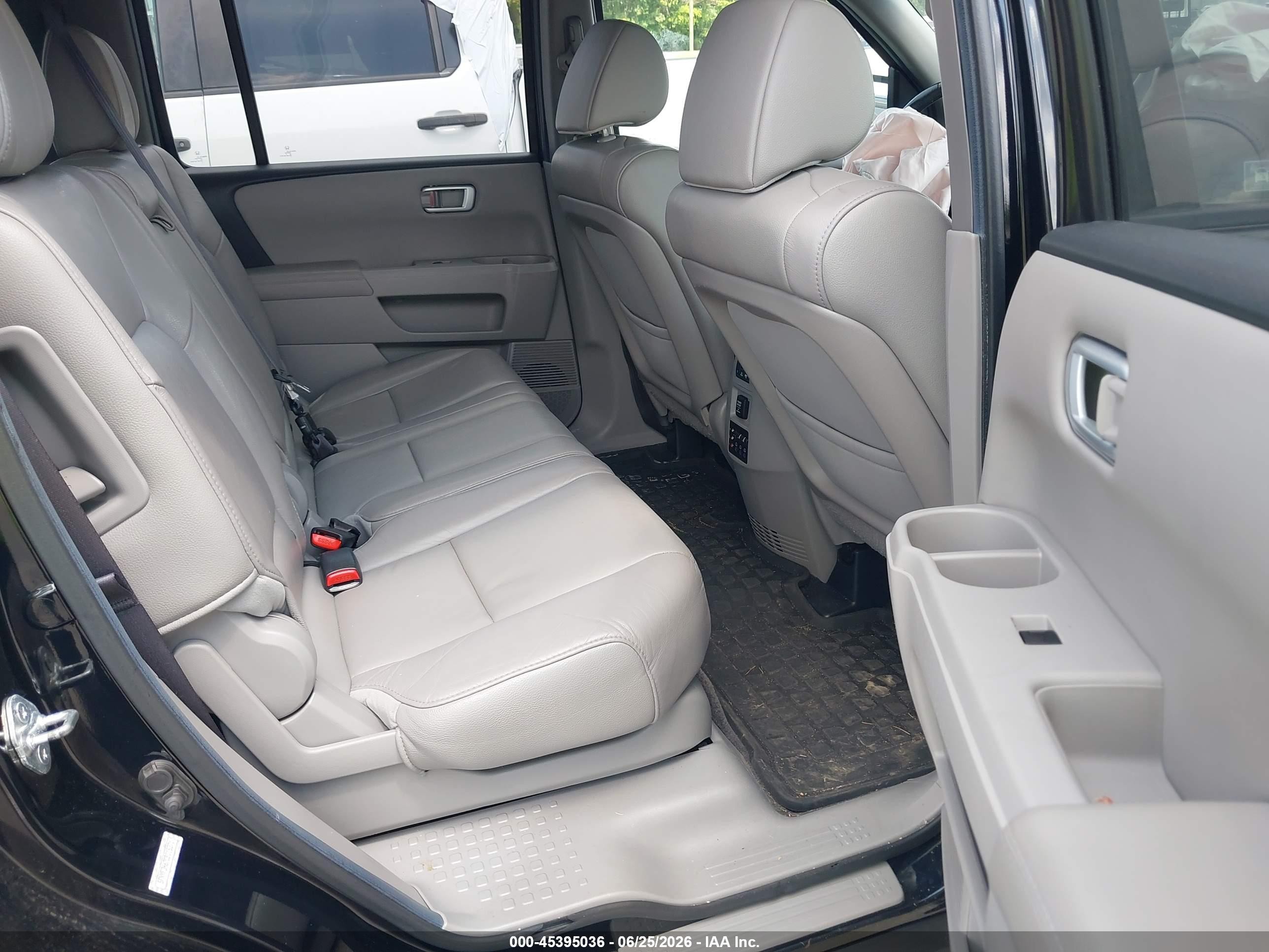2012 Honda Pilot Ex-l Black vin: 5FNYF3H67CB015371