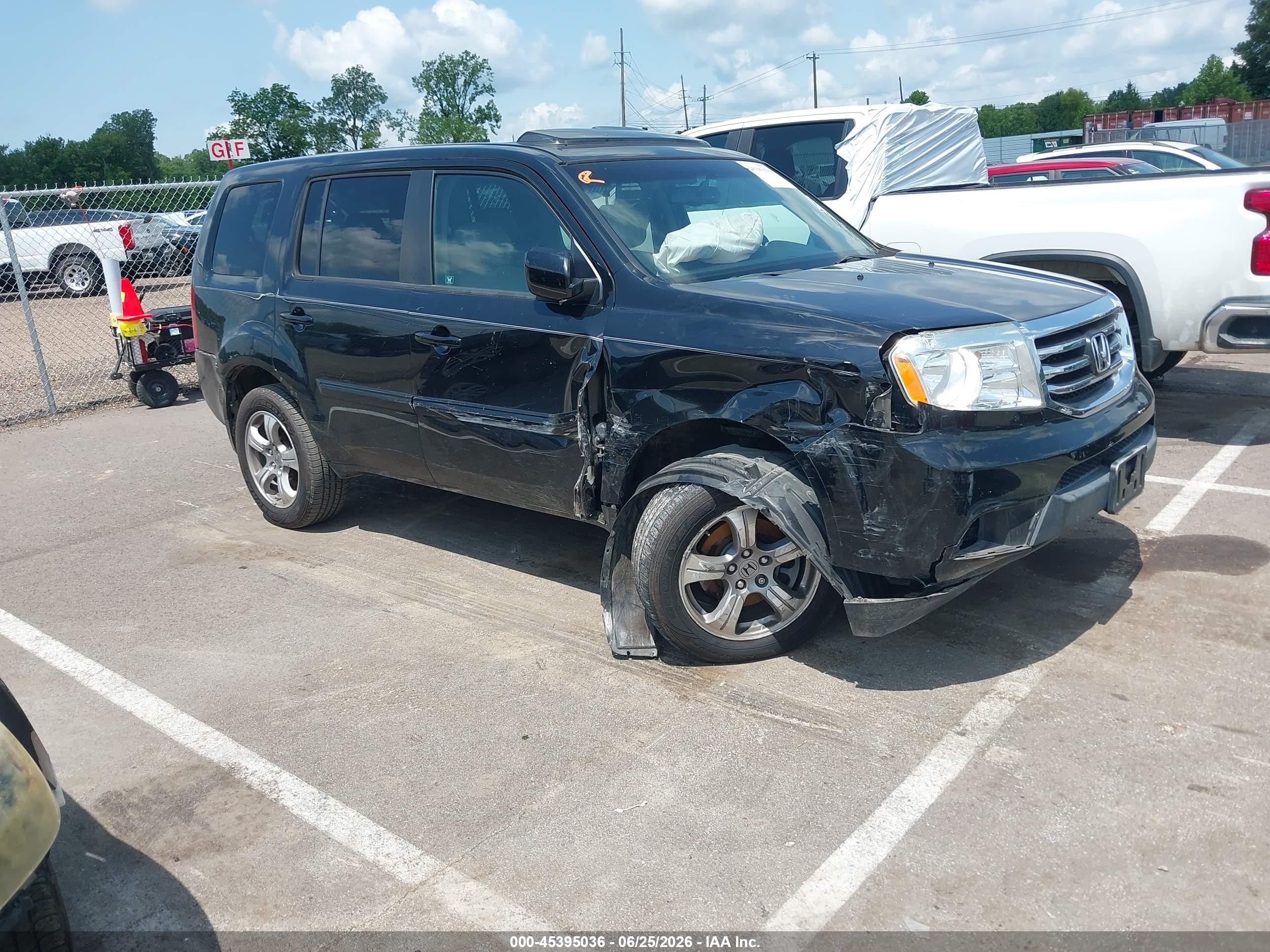 2012 Honda Pilot Ex-l Black vin: 5FNYF3H67CB015371