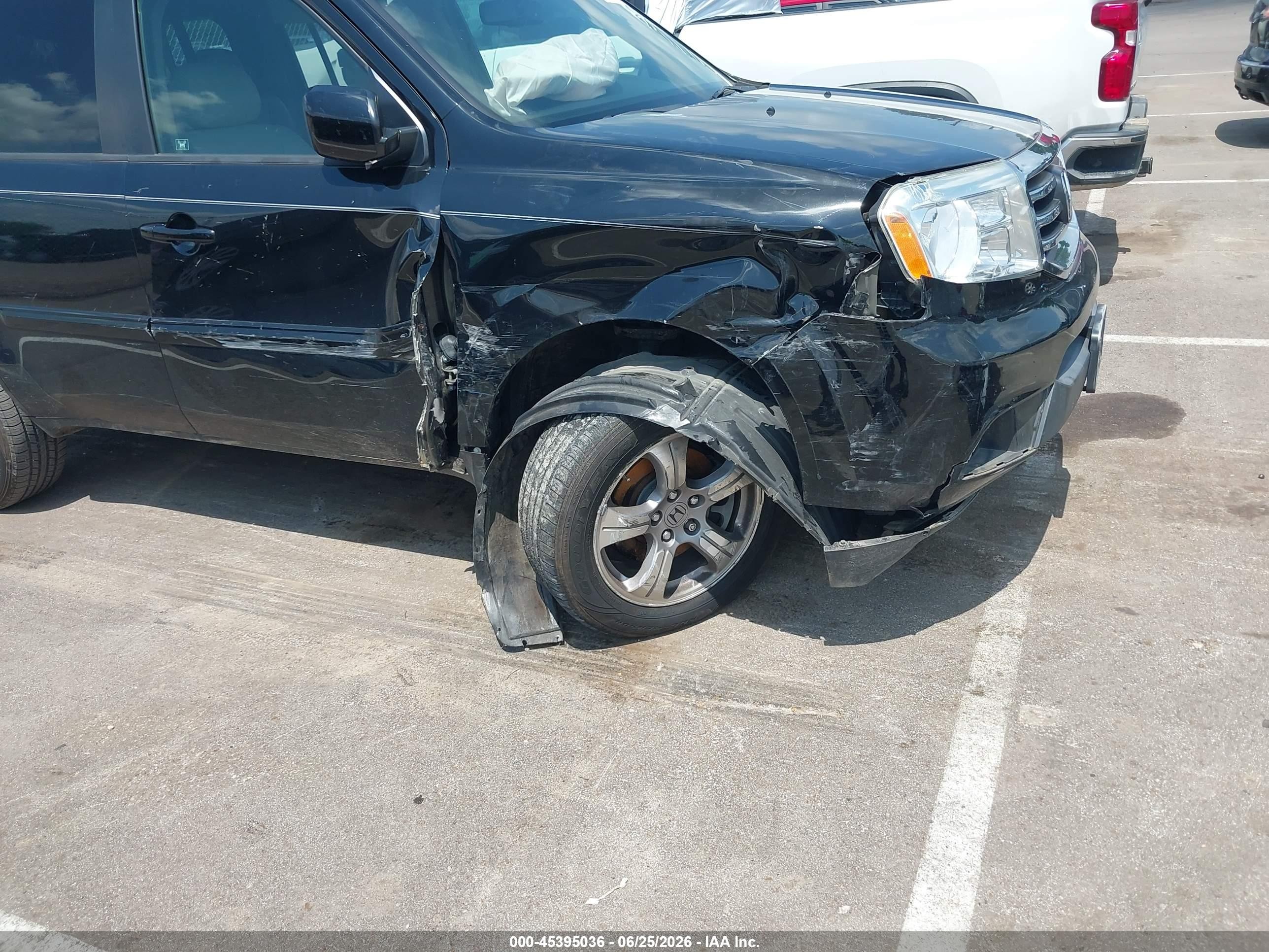 2012 Honda Pilot Ex-l Black vin: 5FNYF3H67CB015371