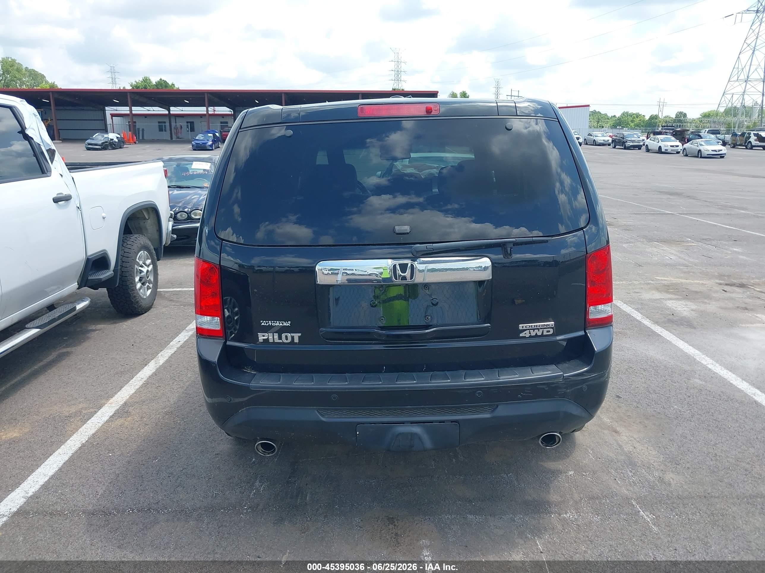 2012 Honda Pilot Ex-l Black vin: 5FNYF3H67CB015371