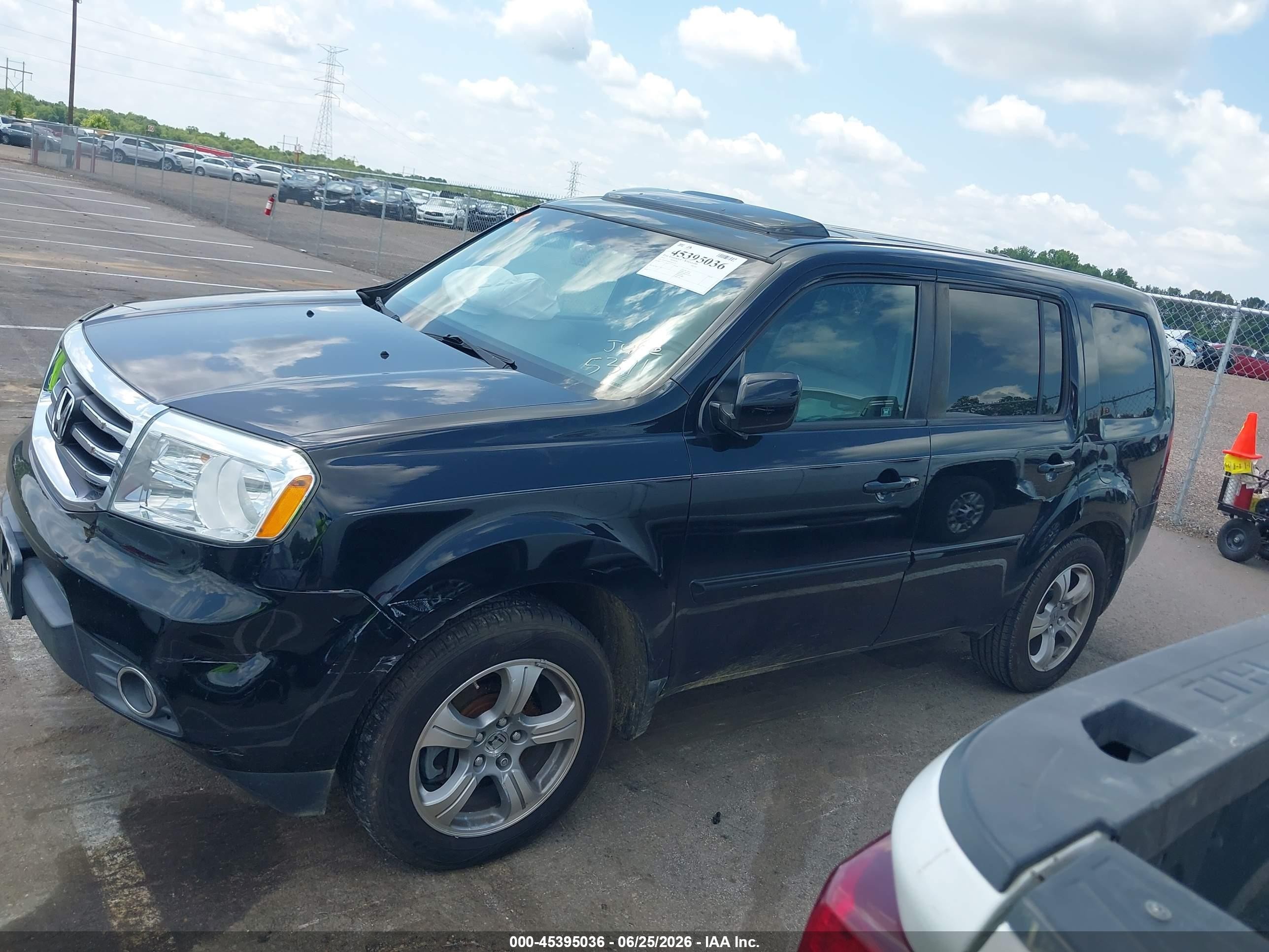 2012 Honda Pilot Ex-l Black vin: 5FNYF3H67CB015371
