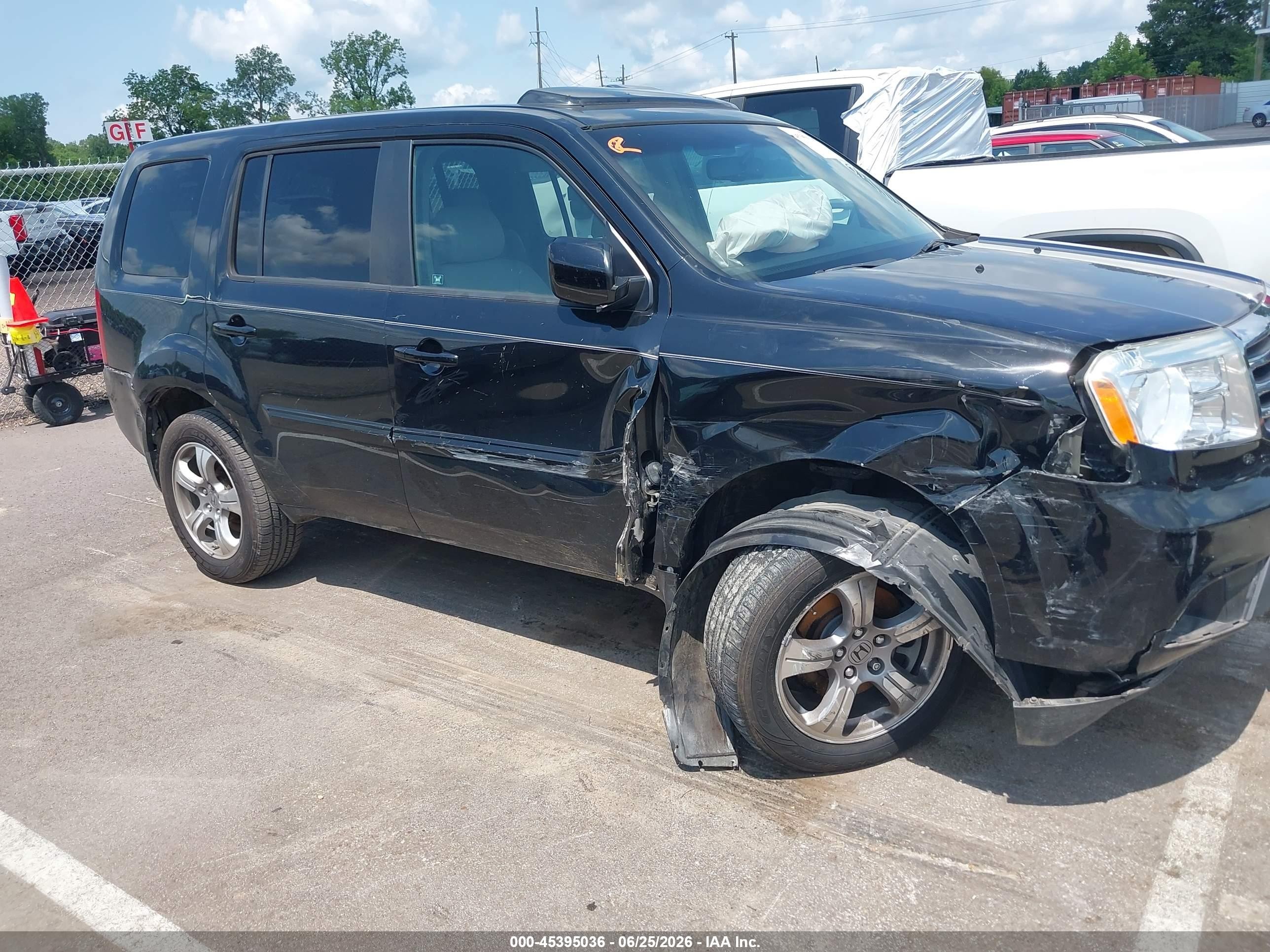 2012 Honda Pilot Ex-l Black vin: 5FNYF3H67CB015371