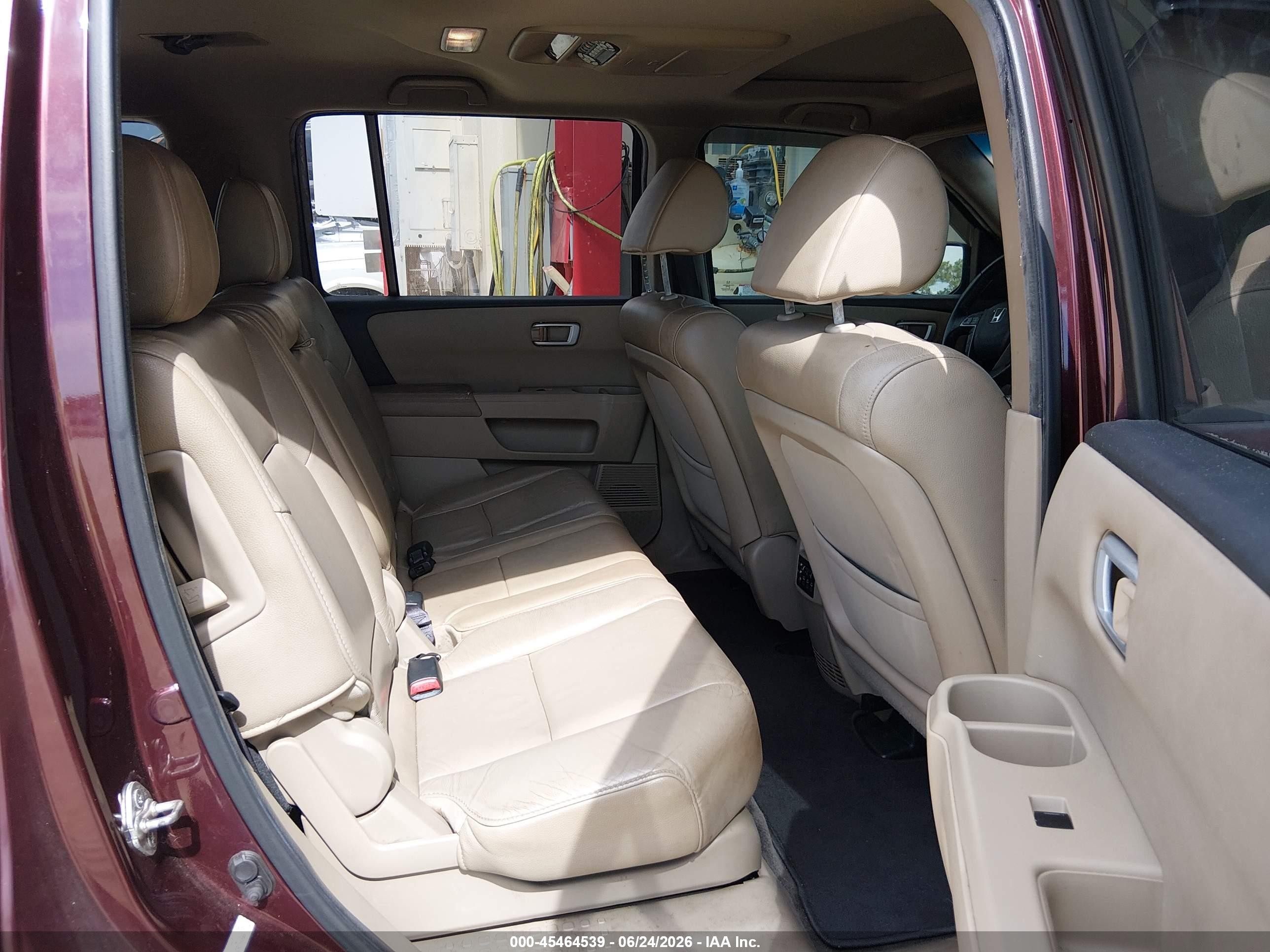 2012 Honda Pilot Ex-l Burgundy vin: 5FNYF3H67CB028797