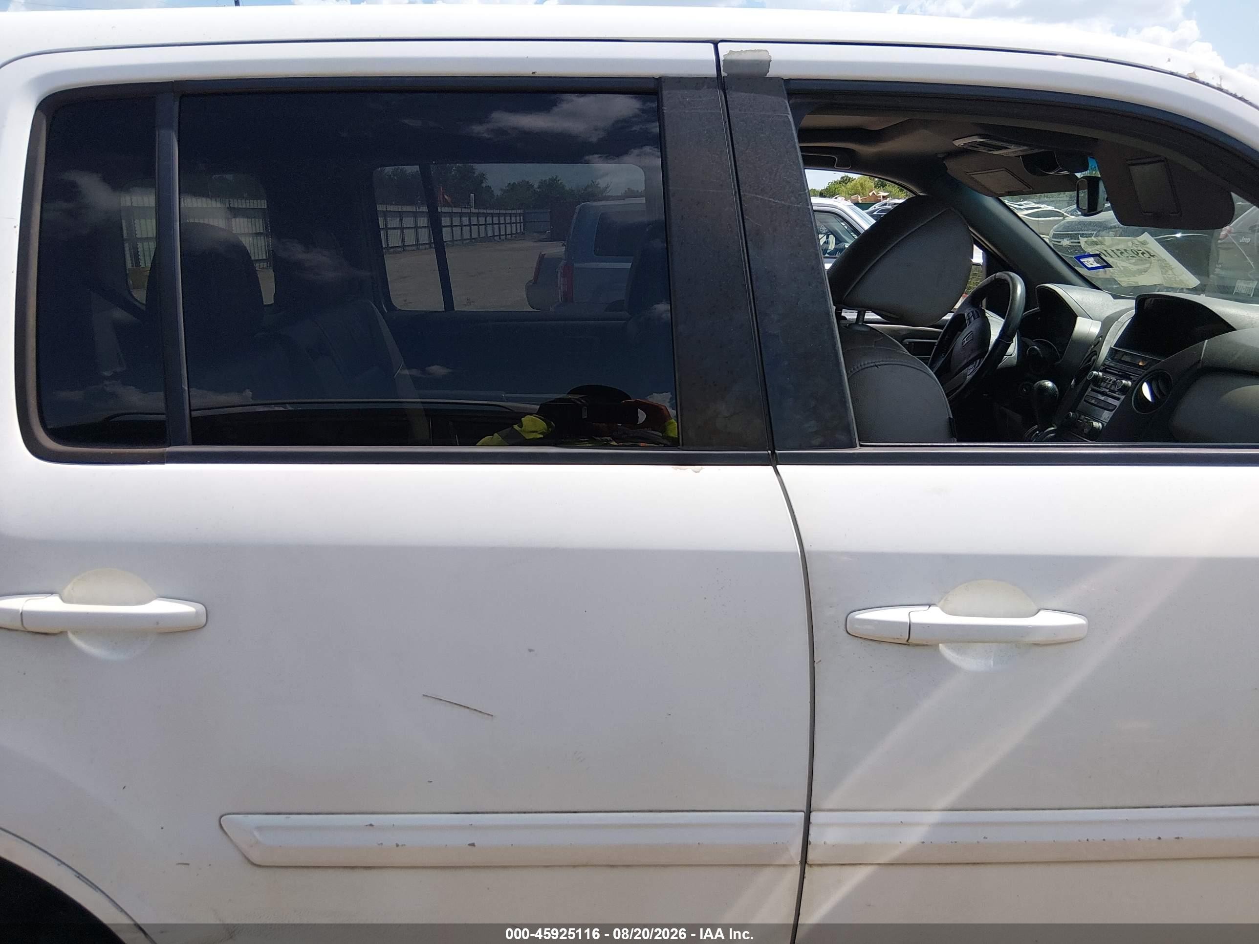 2013 Honda Pilot Ex-l Белый vin: 5FNYF3H67DB010544