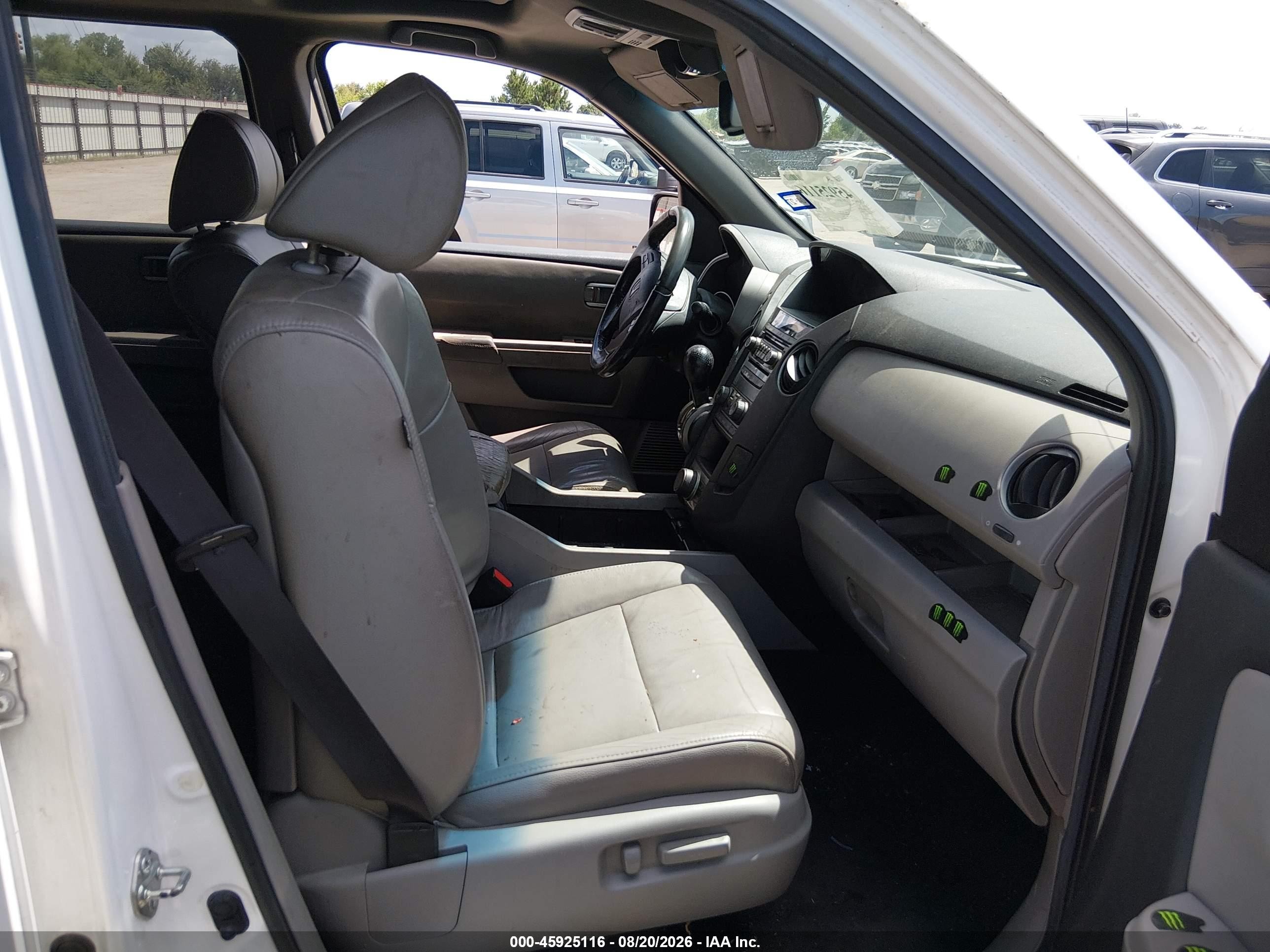 2013 Honda Pilot Ex-l Белый vin: 5FNYF3H67DB010544