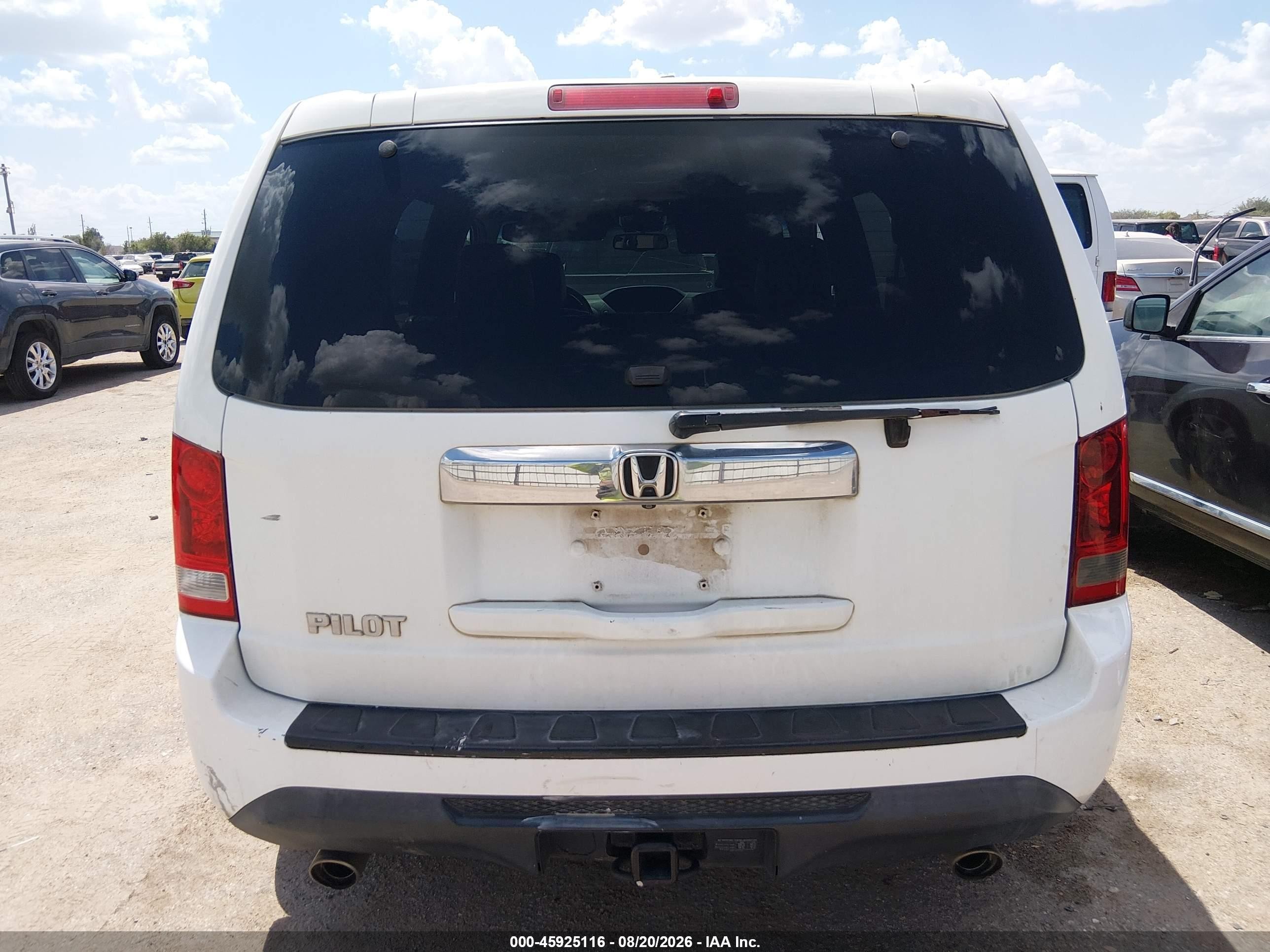 2013 Honda Pilot Ex-l Белый vin: 5FNYF3H67DB010544