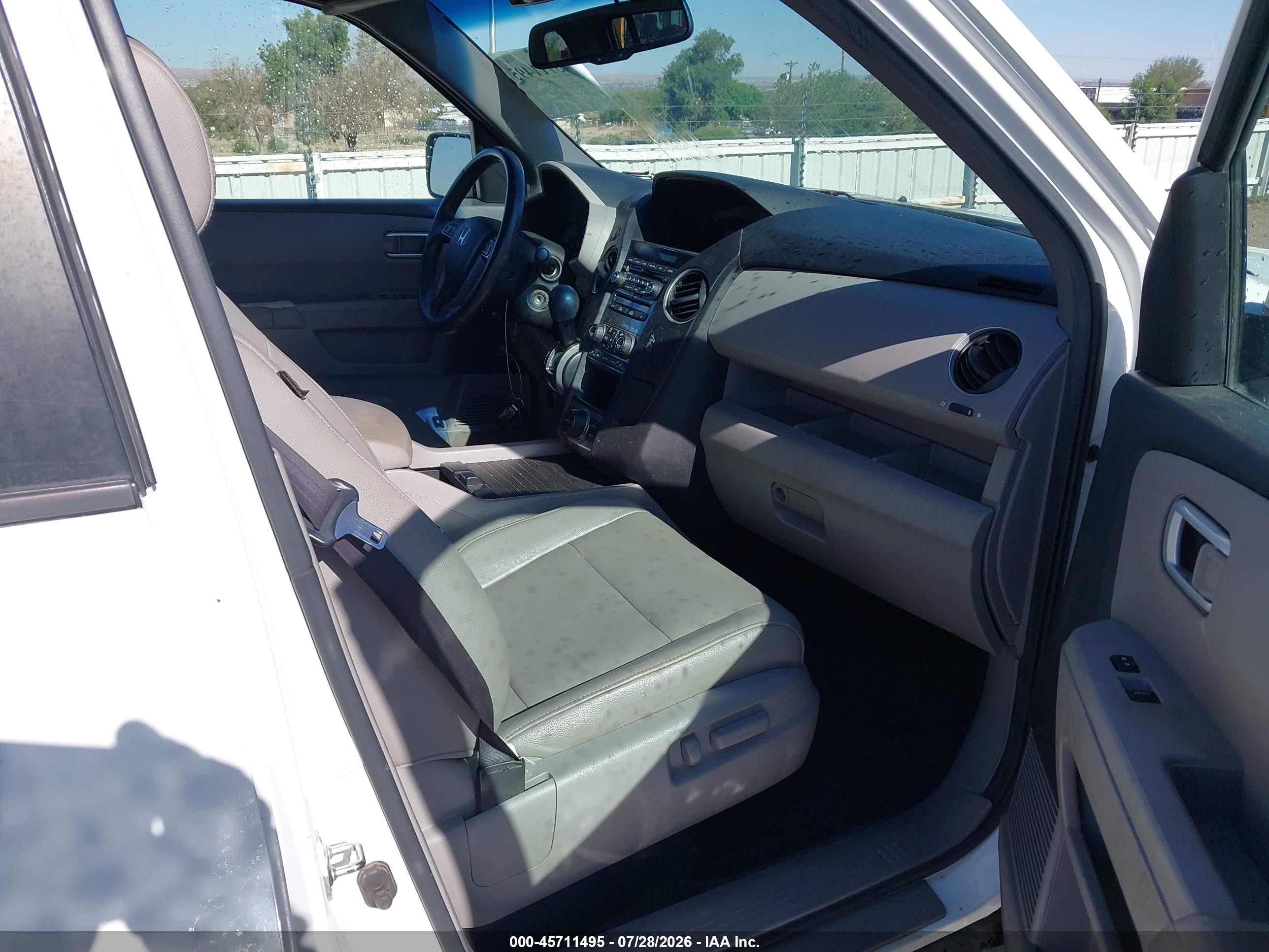 2013 Honda Pilot Ex-l White vin: 5FNYF3H68DB006230