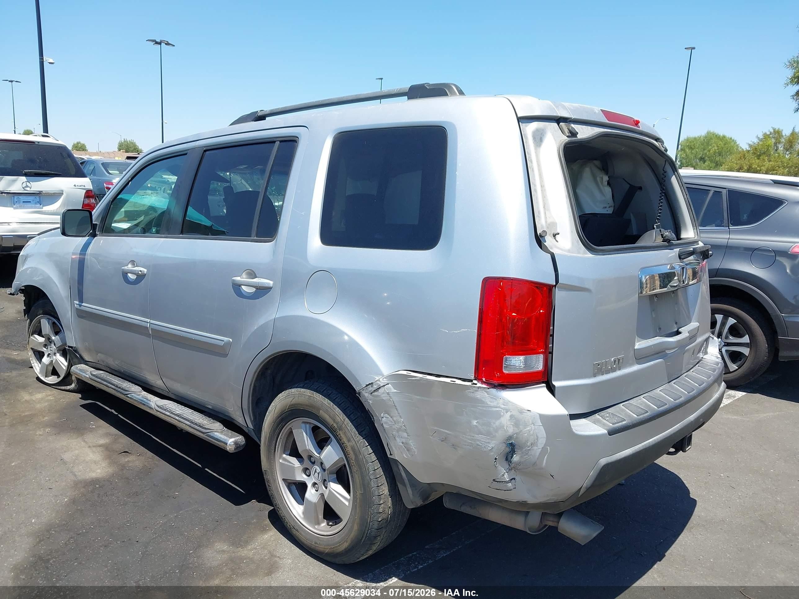 2010 Honda Pilot Ex-l Silver vin: 5FNYF3H69AB008693