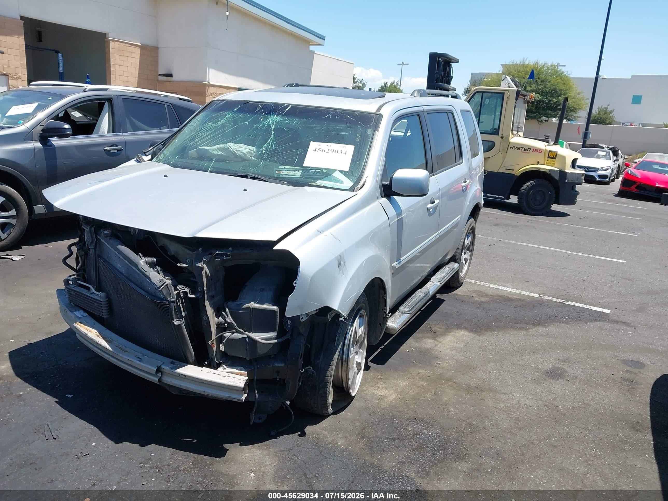 2010 Honda Pilot Ex-l Silver vin: 5FNYF3H69AB008693