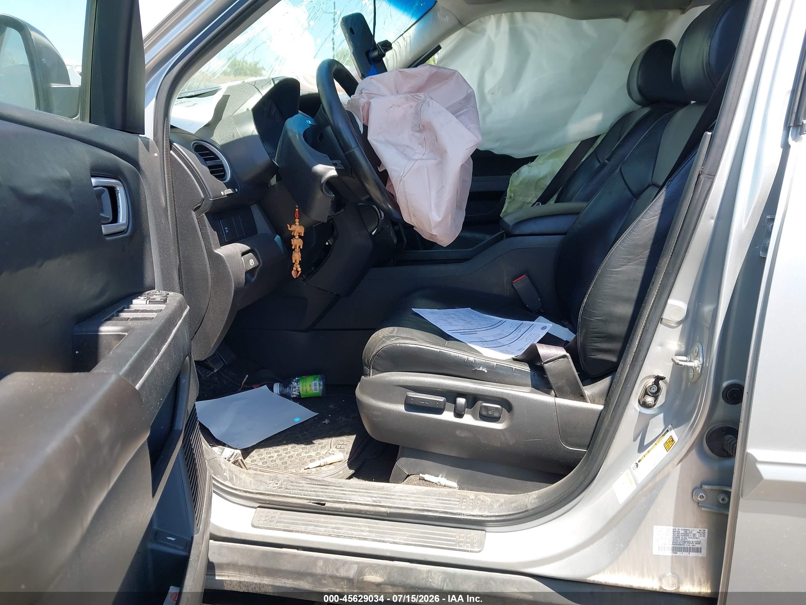 2010 Honda Pilot Ex-l Silver vin: 5FNYF3H69AB008693