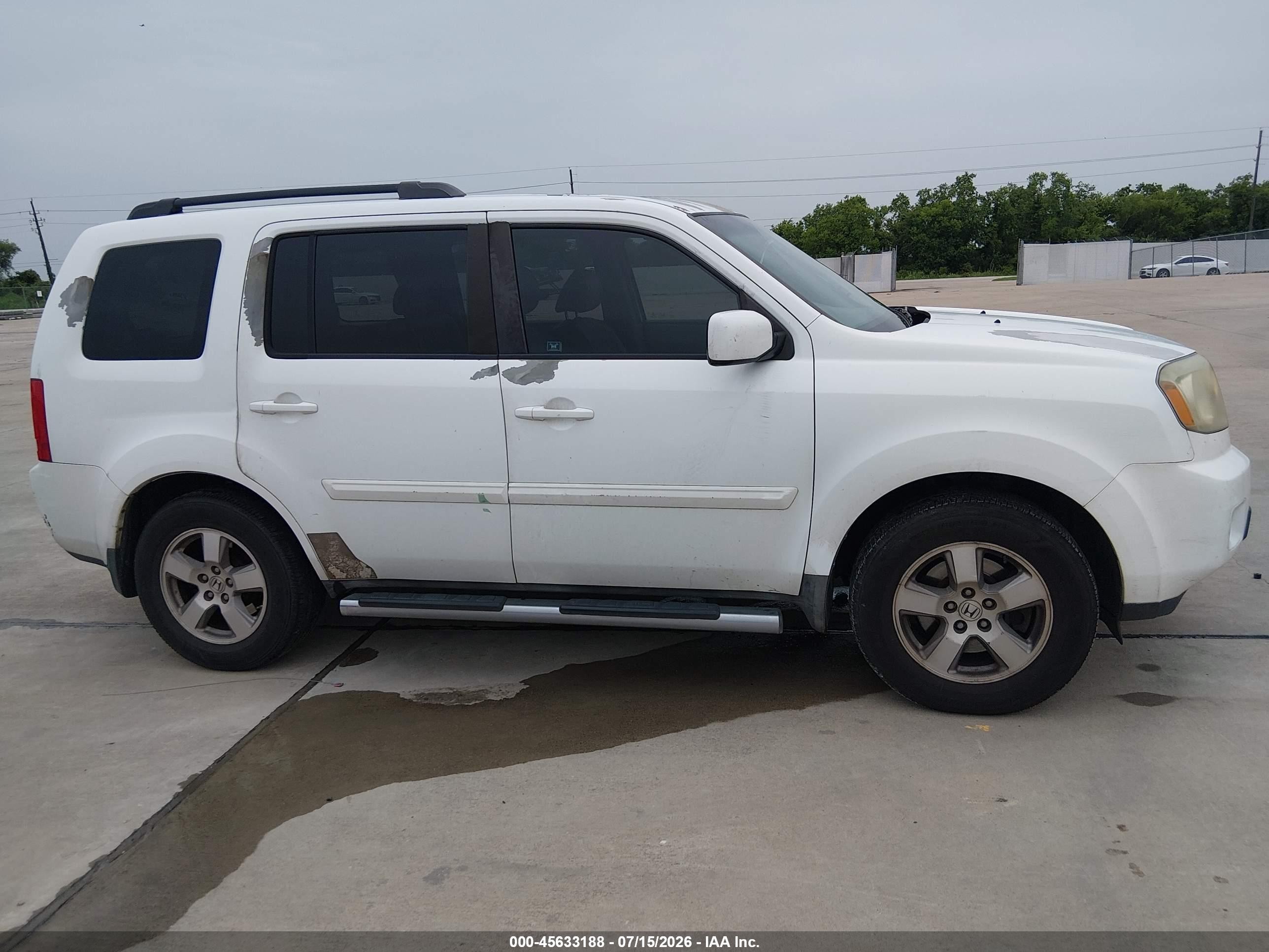 2011 Honda Pilot Ex-l White vin: 5FNYF3H69BB046300