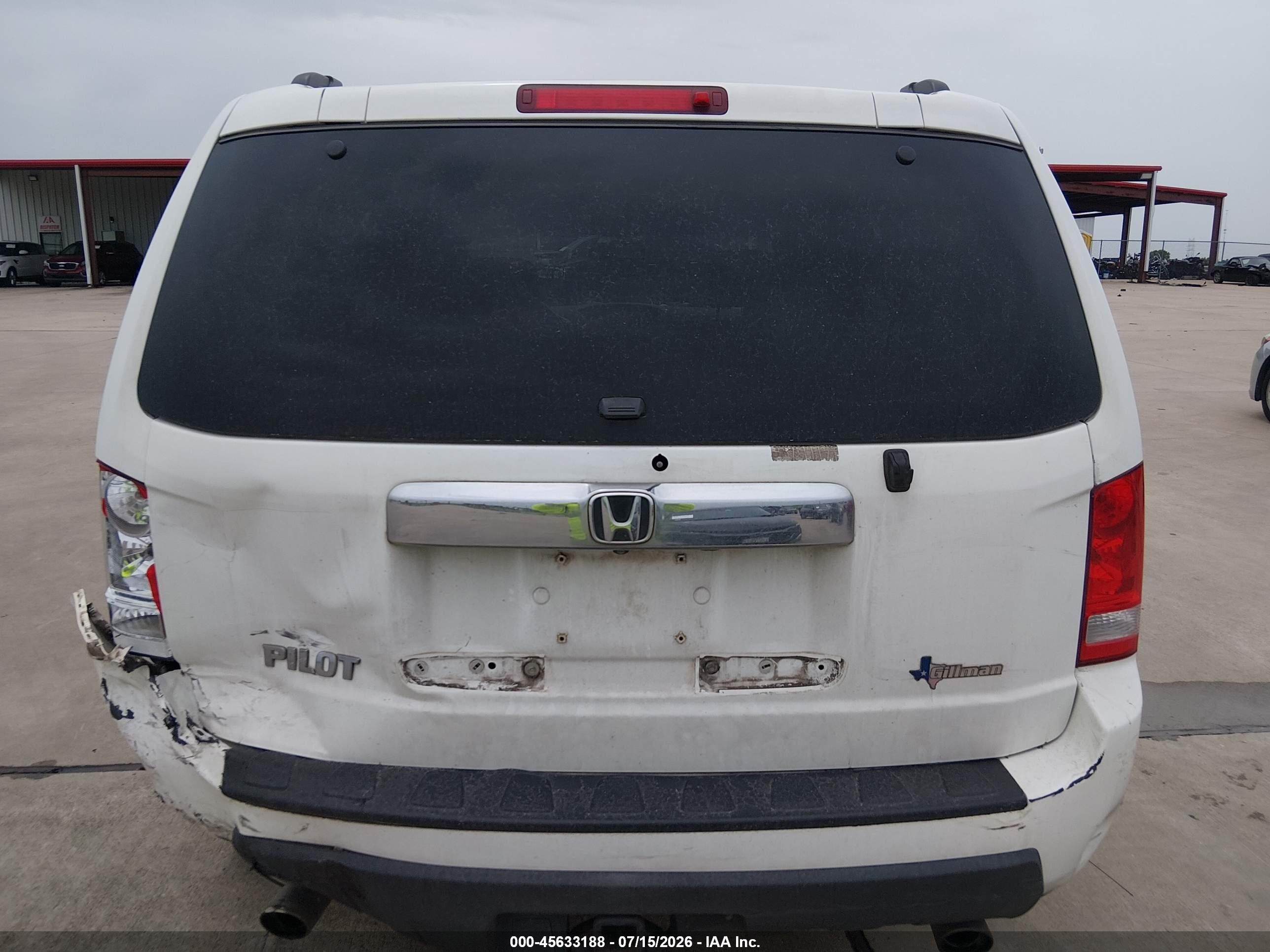 2011 Honda Pilot Ex-l White vin: 5FNYF3H69BB046300