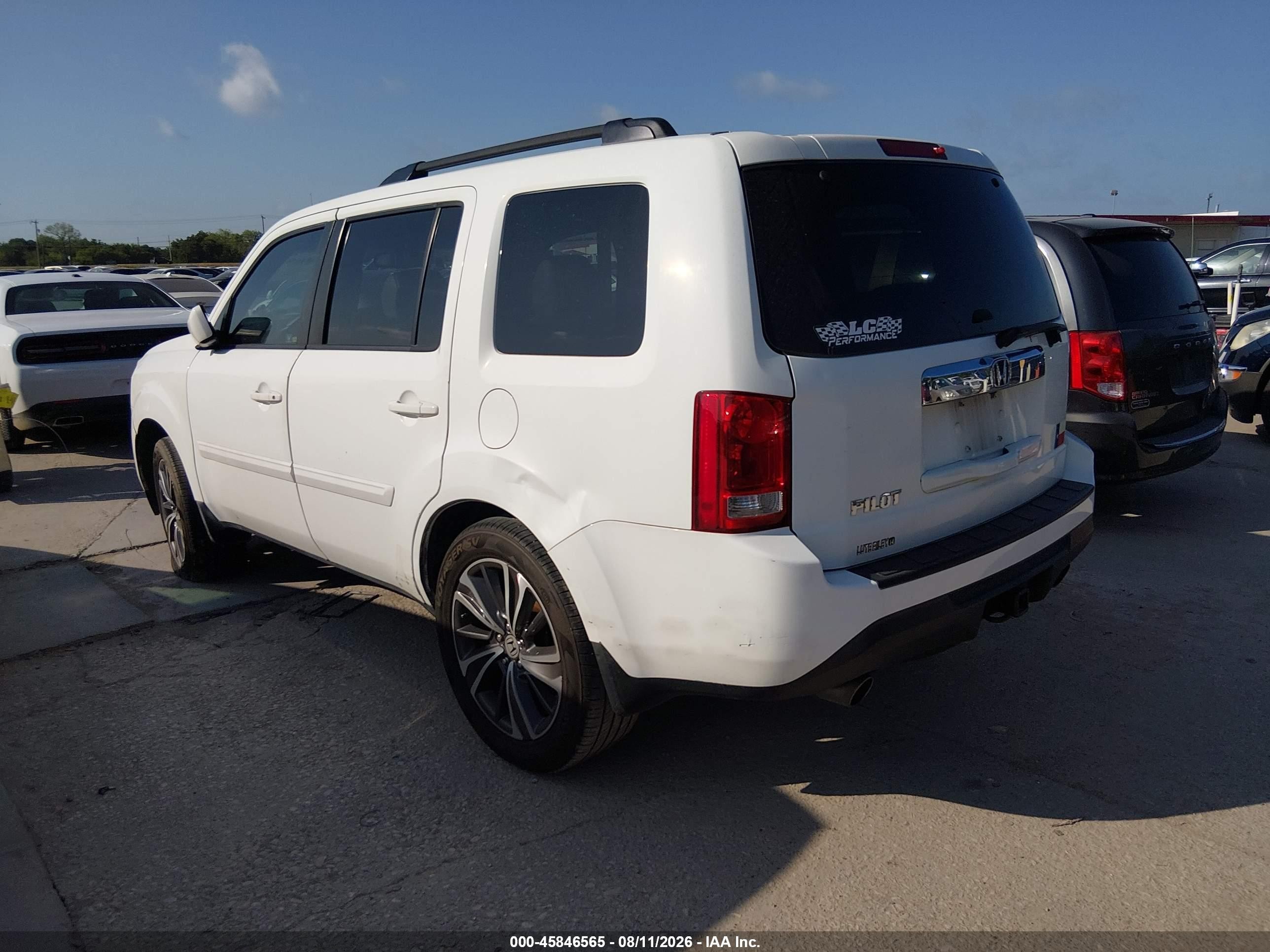 2012 Honda Pilot Ex-l White vin: 5FNYF3H69CB024119