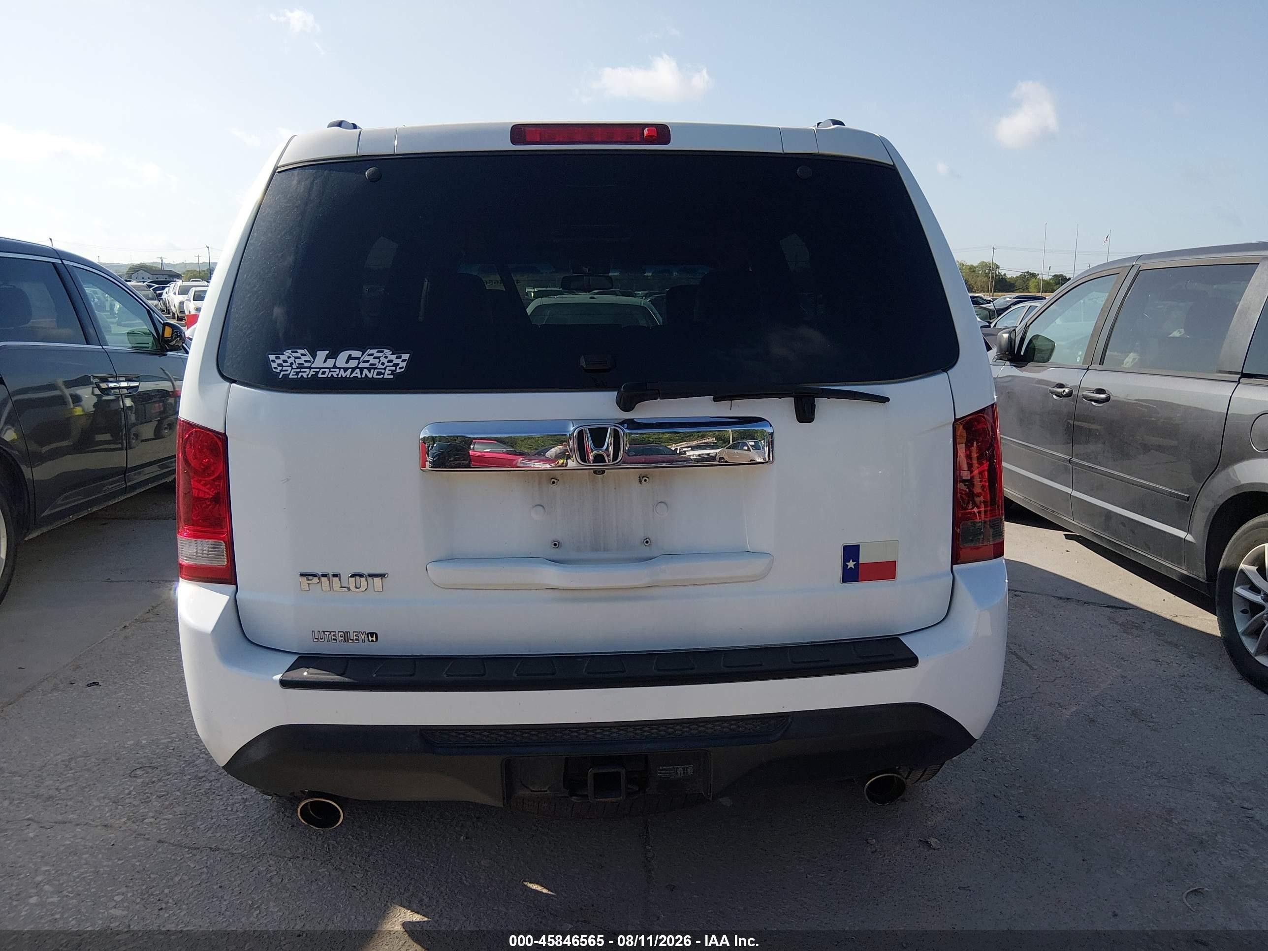 2012 Honda Pilot Ex-l White vin: 5FNYF3H69CB024119