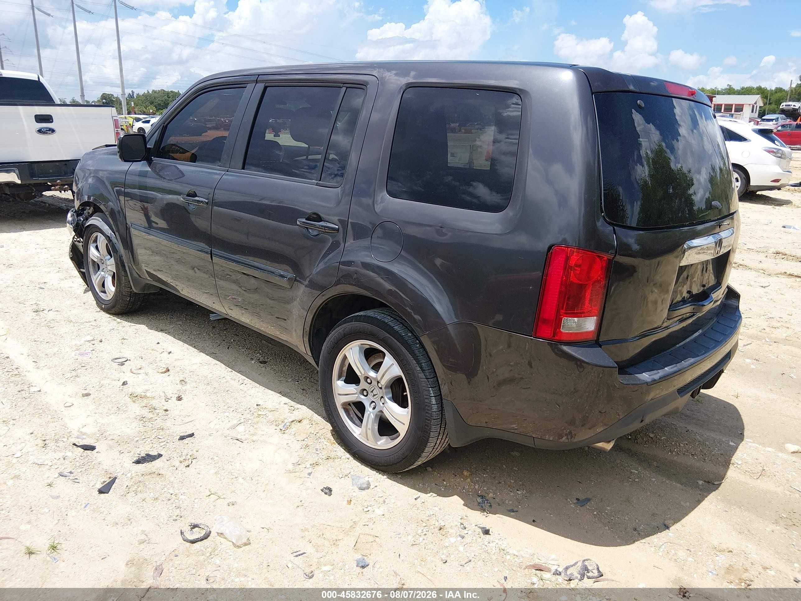 2012 Honda Pilot Ex-l Black vin: 5FNYF3H69CB028235