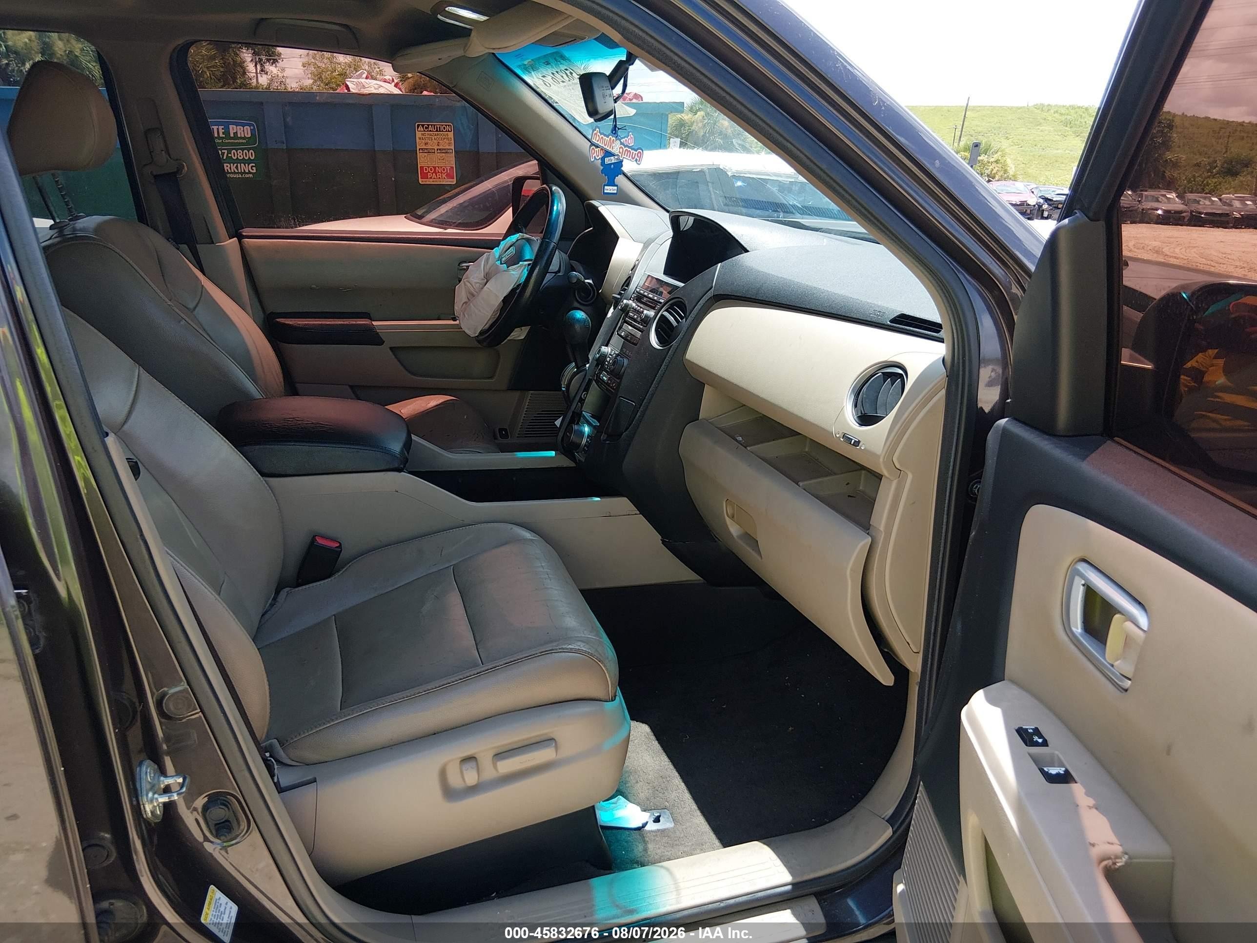 2012 Honda Pilot Ex-l Black vin: 5FNYF3H69CB028235