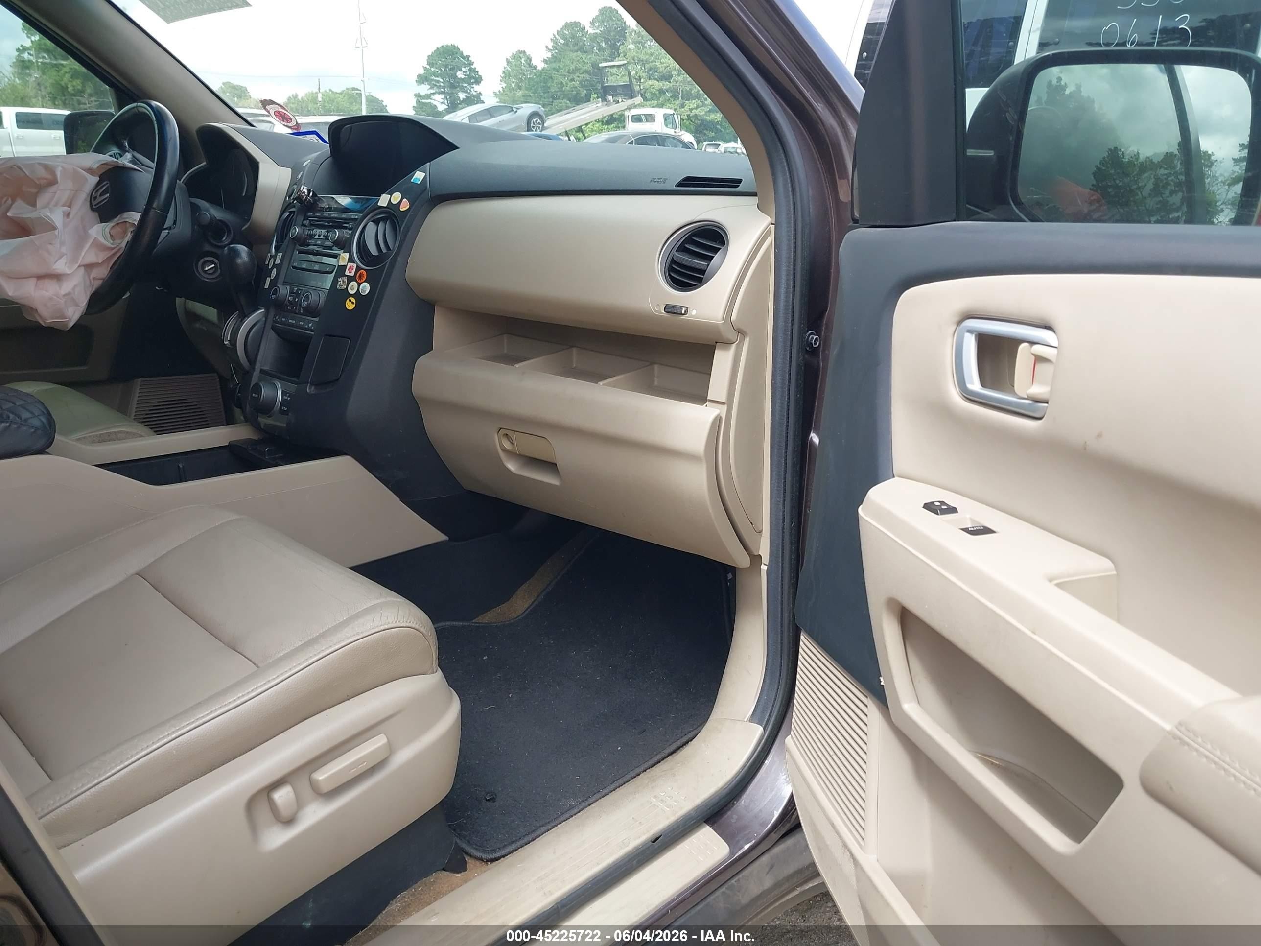 2013 Honda Pilot Ex-l Gray vin: 5FNYF3H69DB022467