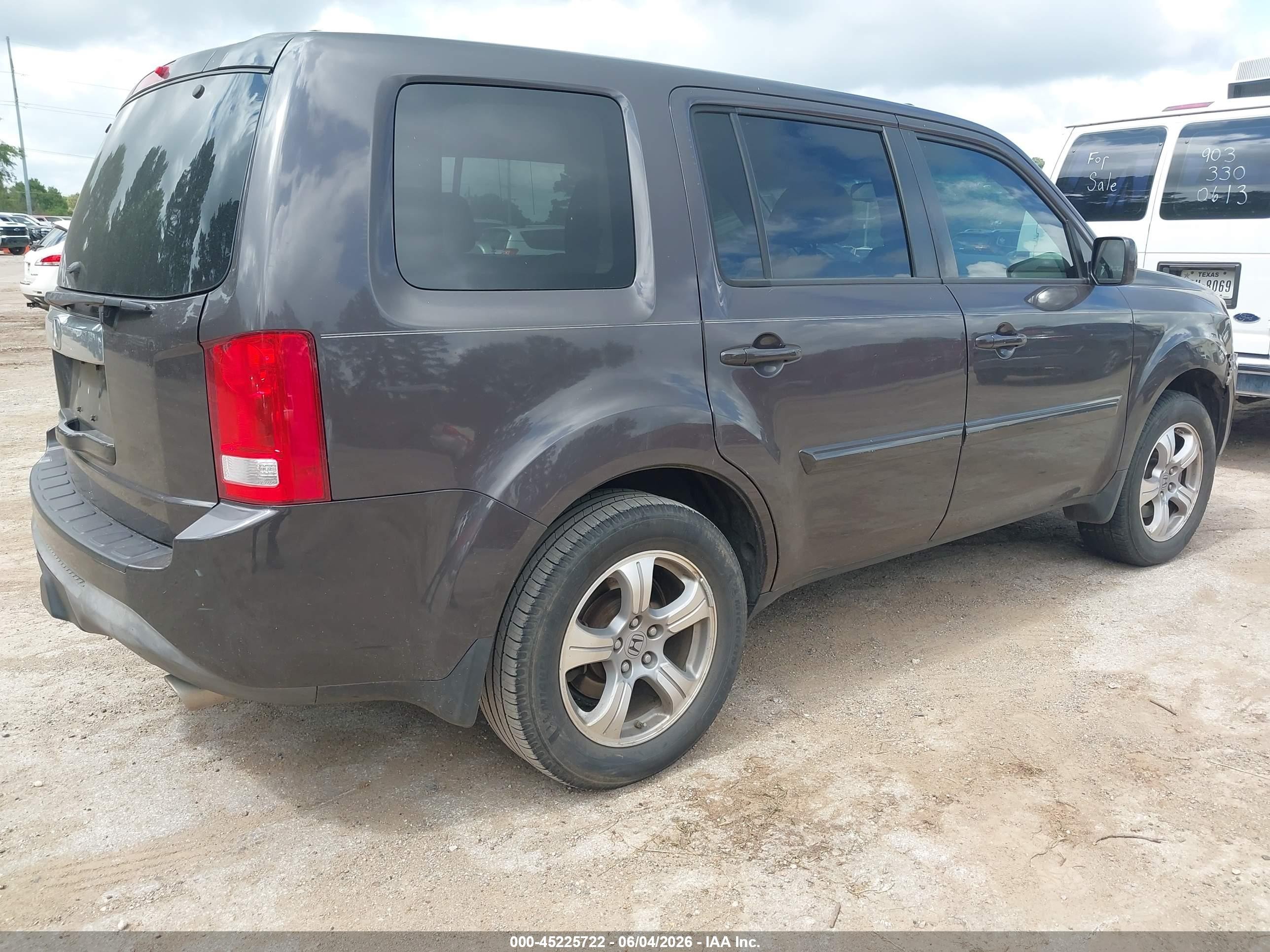 2013 Honda Pilot Ex-l Gray vin: 5FNYF3H69DB022467