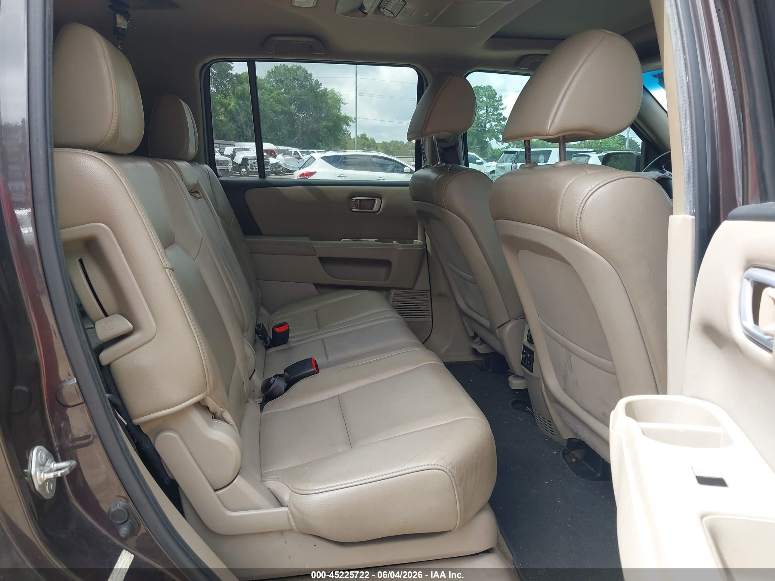 2013 Honda Pilot Ex-l Gray vin: 5FNYF3H69DB022467