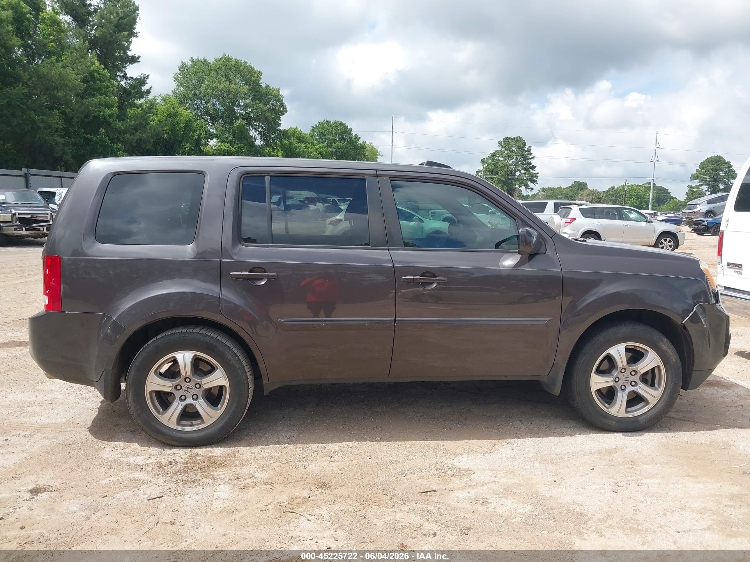 2013 Honda Pilot Ex-l Gray vin: 5FNYF3H69DB022467
