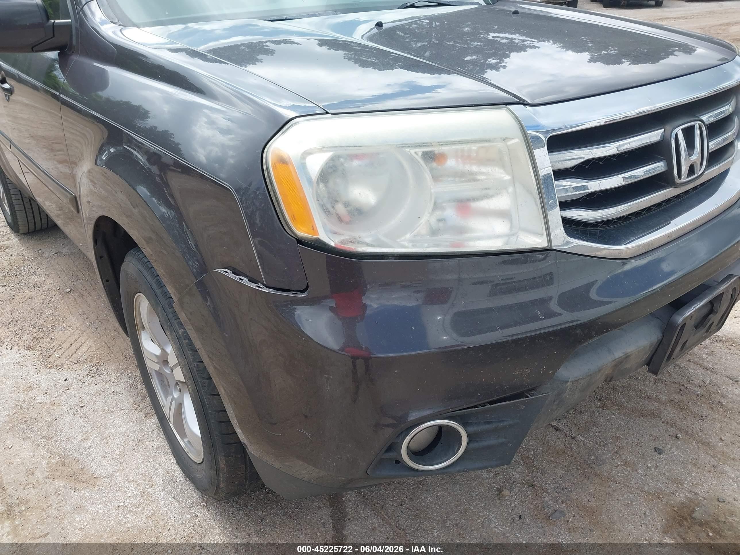 2013 Honda Pilot Ex-l Gray vin: 5FNYF3H69DB022467