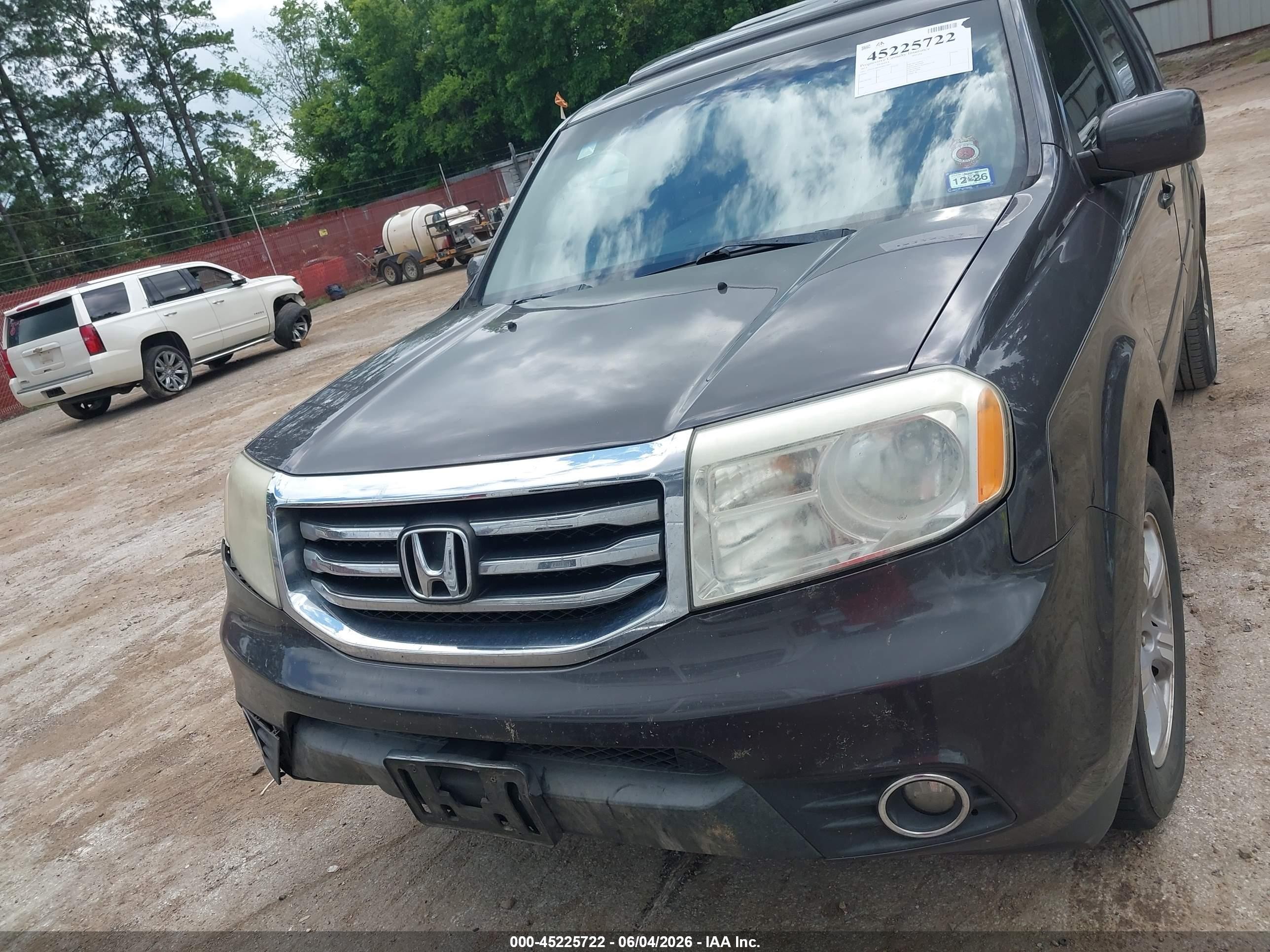 2013 Honda Pilot Ex-l Gray vin: 5FNYF3H69DB022467