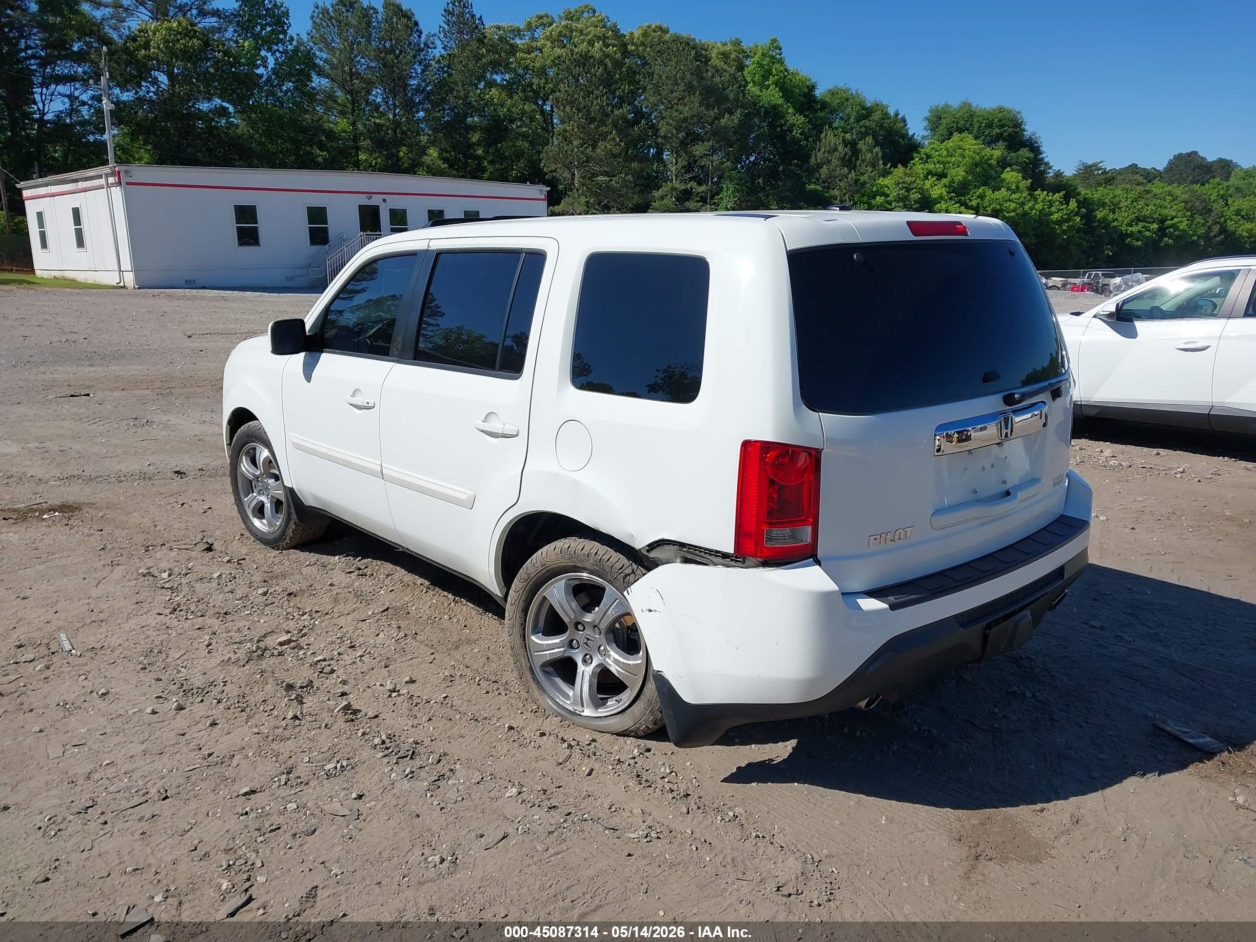 2014 Honda Pilot Ex-l Белый vin: 5FNYF3H69EB010689