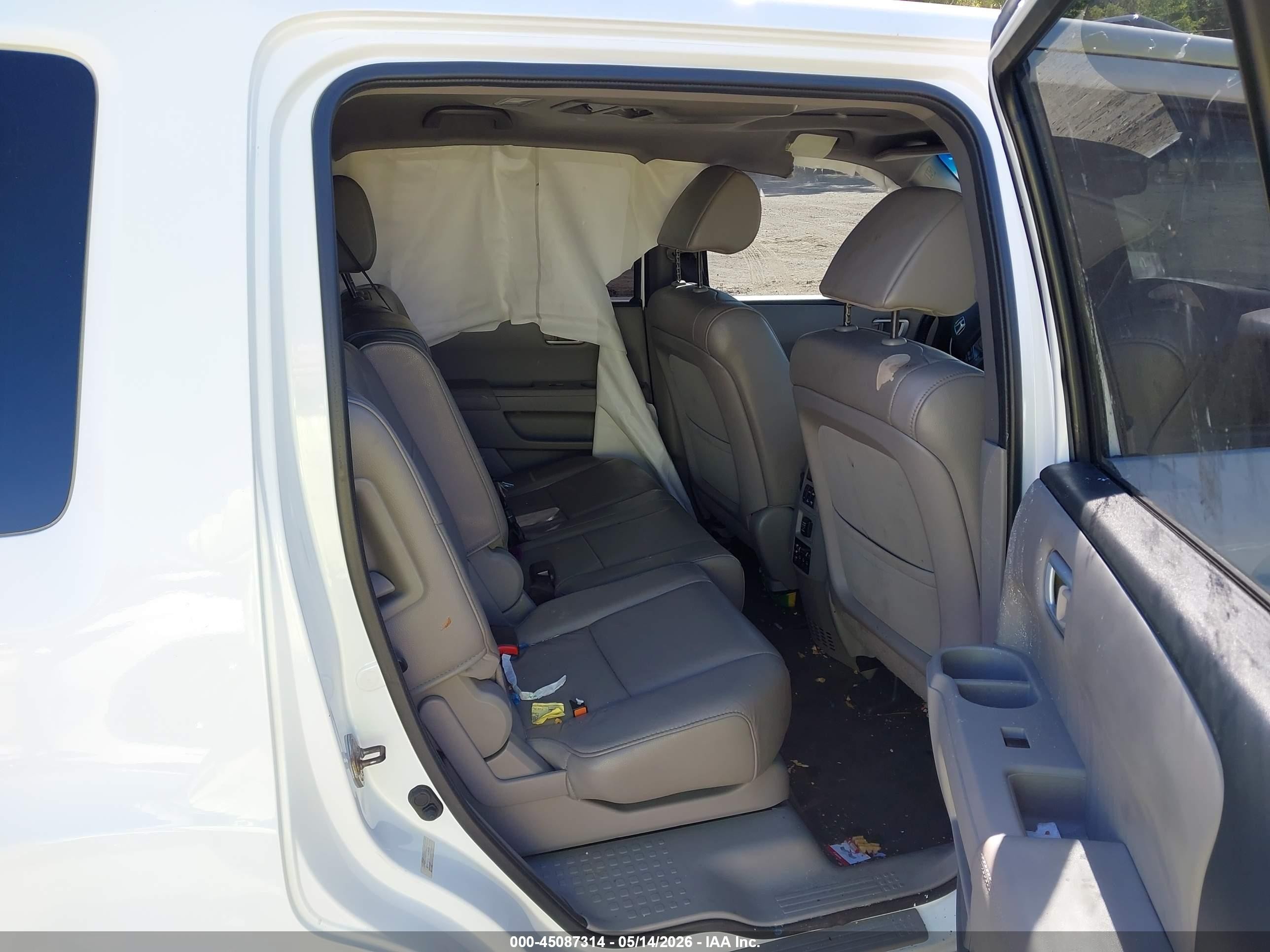 2014 Honda Pilot Ex-l Белый vin: 5FNYF3H69EB010689