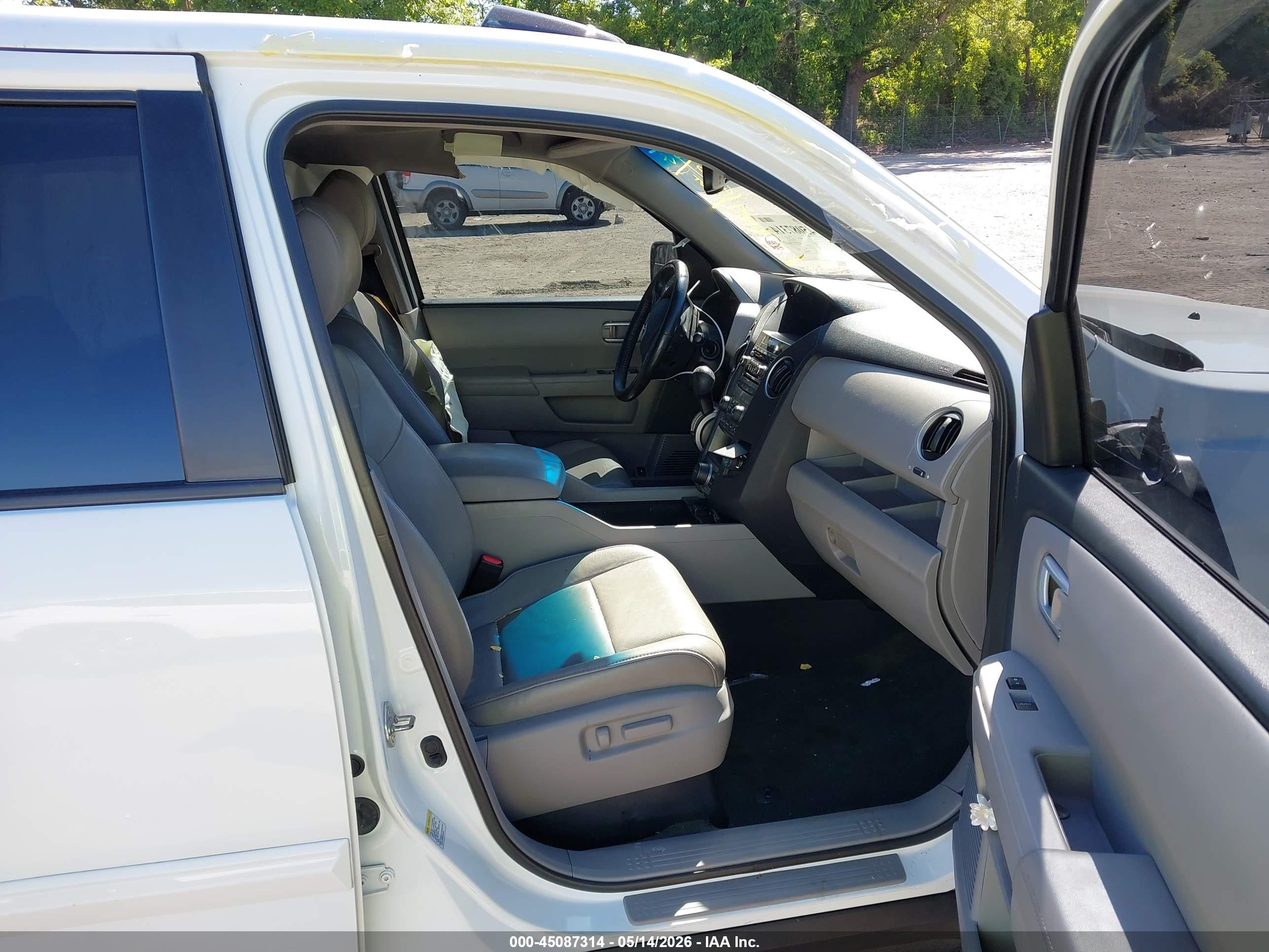 2014 Honda Pilot Ex-l Белый vin: 5FNYF3H69EB010689