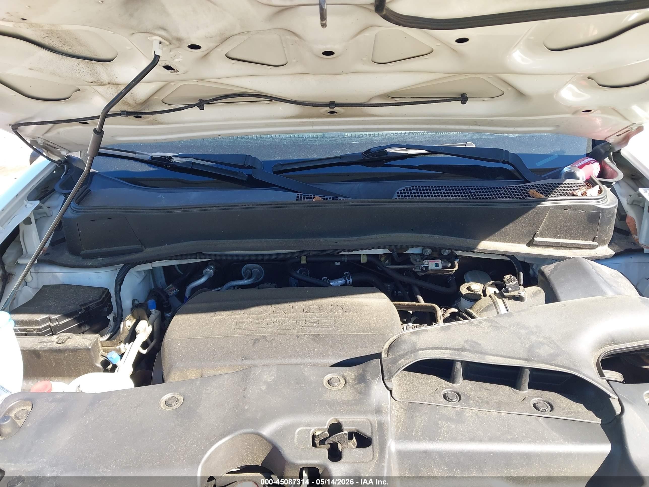 2014 Honda Pilot Ex-l Белый vin: 5FNYF3H69EB010689