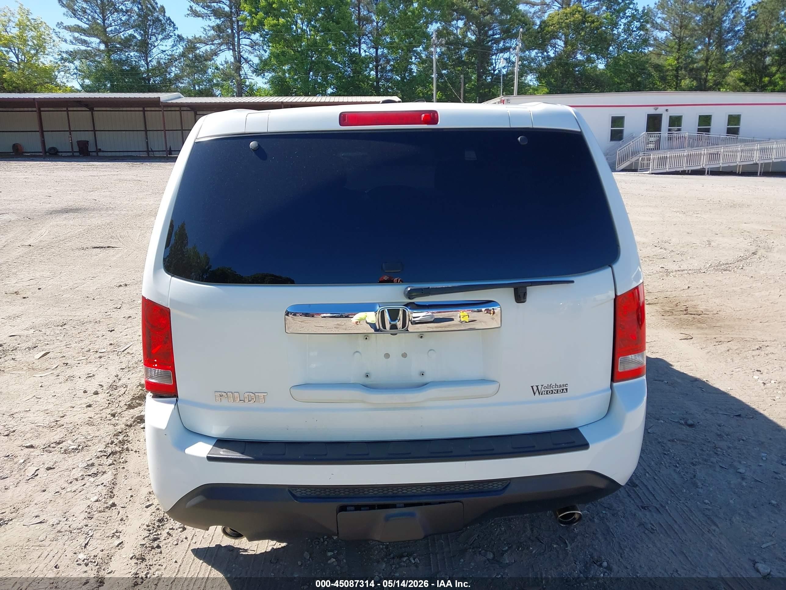 2014 Honda Pilot Ex-l Белый vin: 5FNYF3H69EB010689