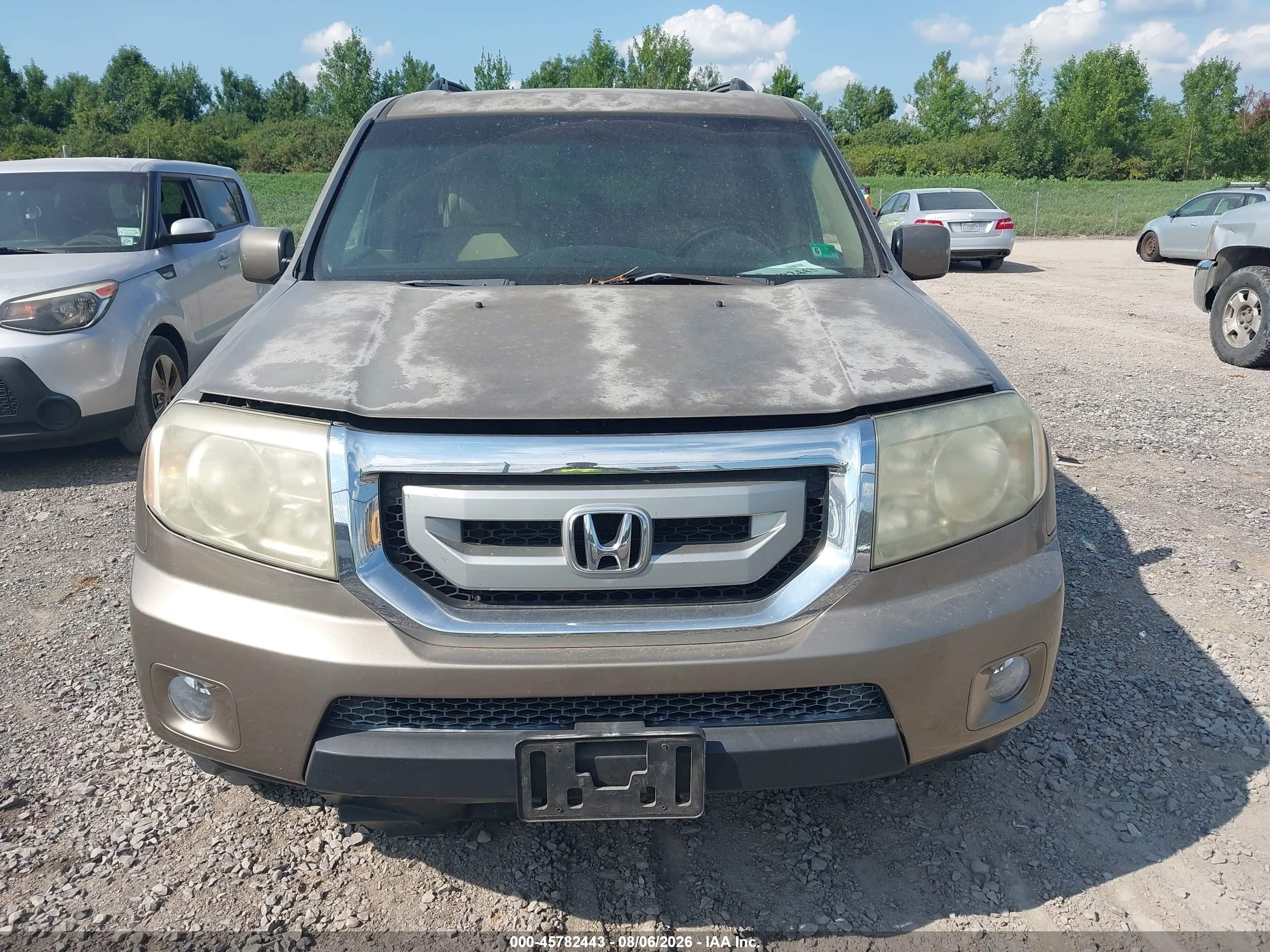 2011 Honda Pilot Ex-l Beige vin: 5FNYF3H6XBB038447