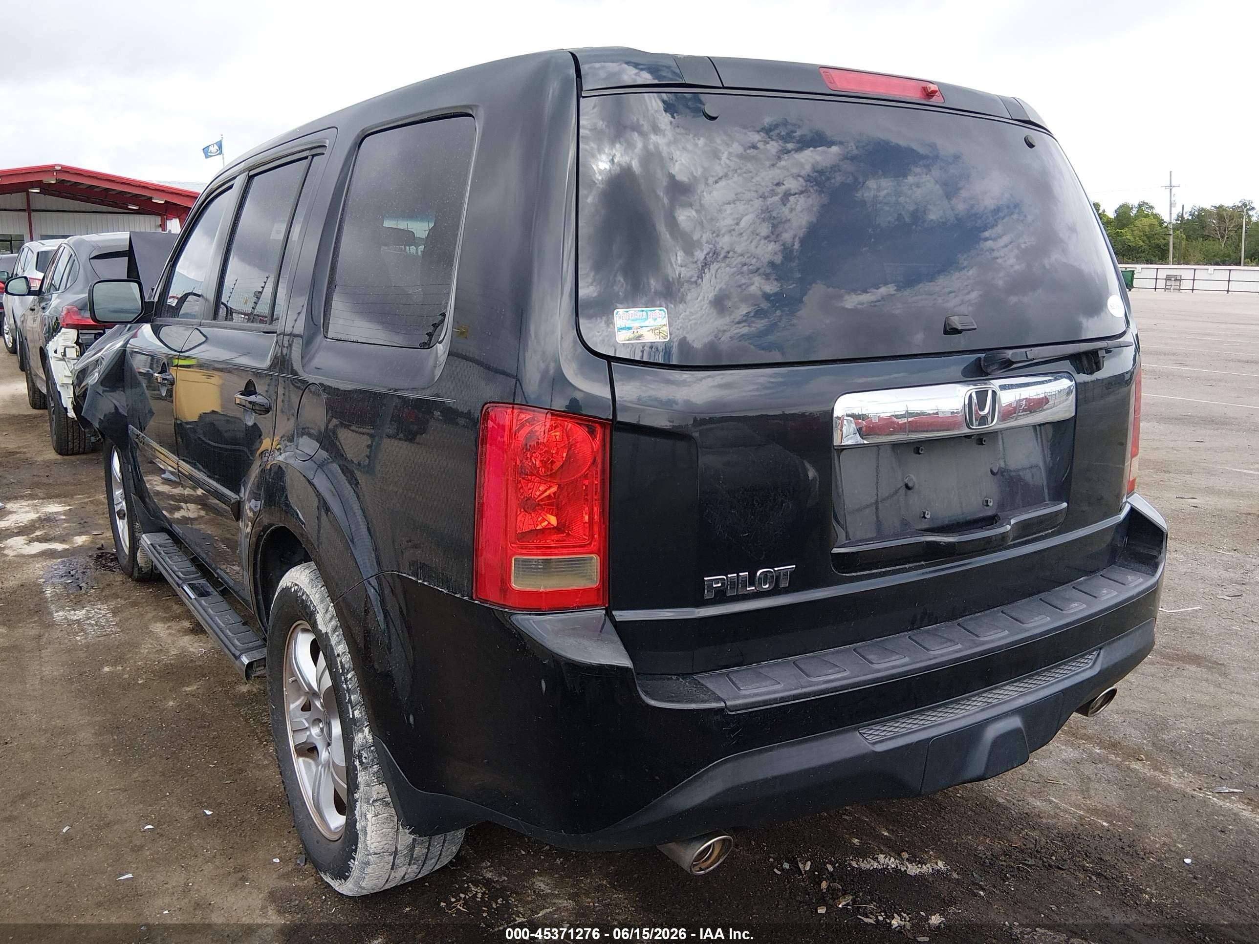 2012 Honda Pilot Ex-l Black vin: 5FNYF3H6XCB015378