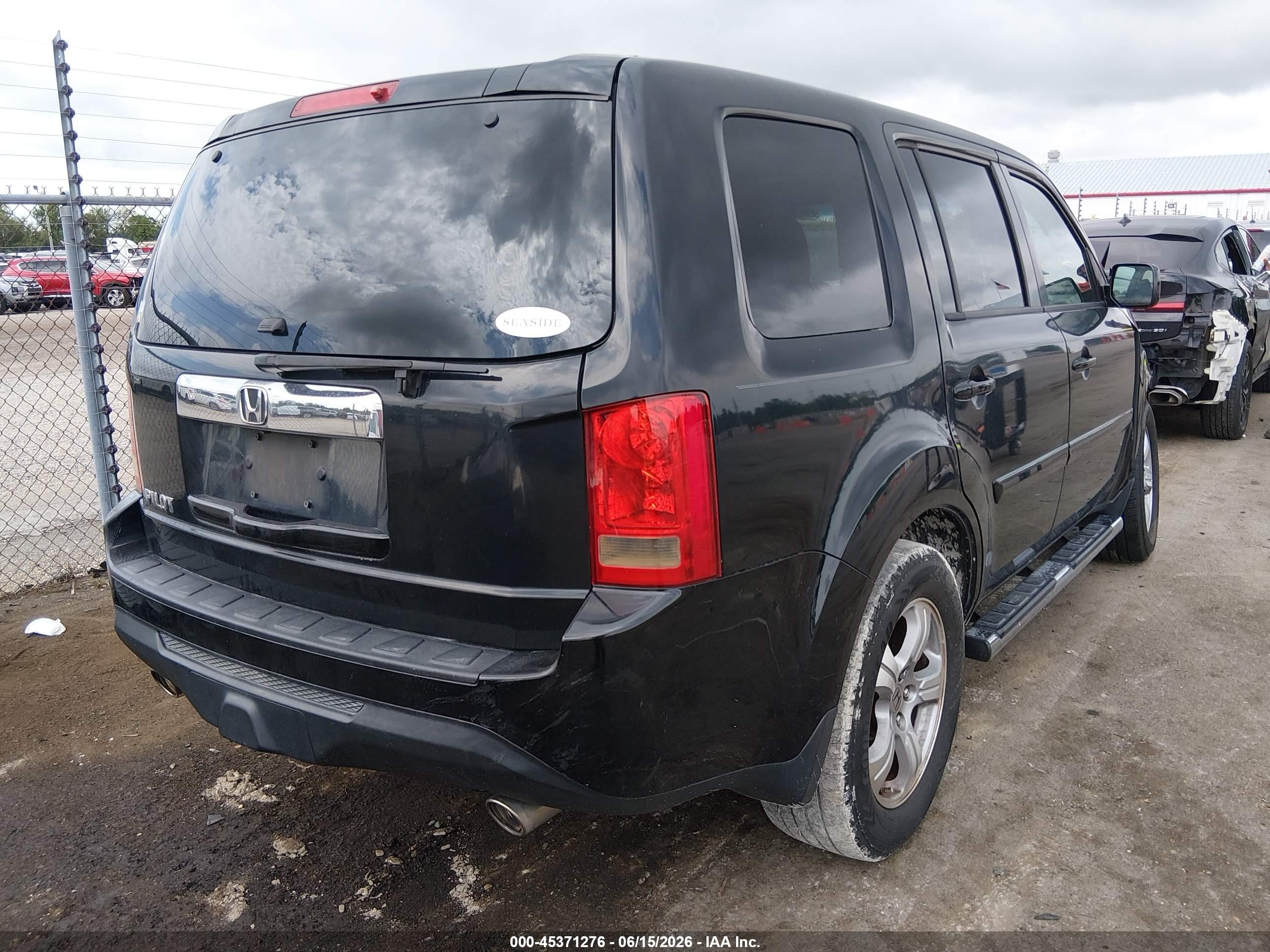 2012 Honda Pilot Ex-l Black vin: 5FNYF3H6XCB015378
