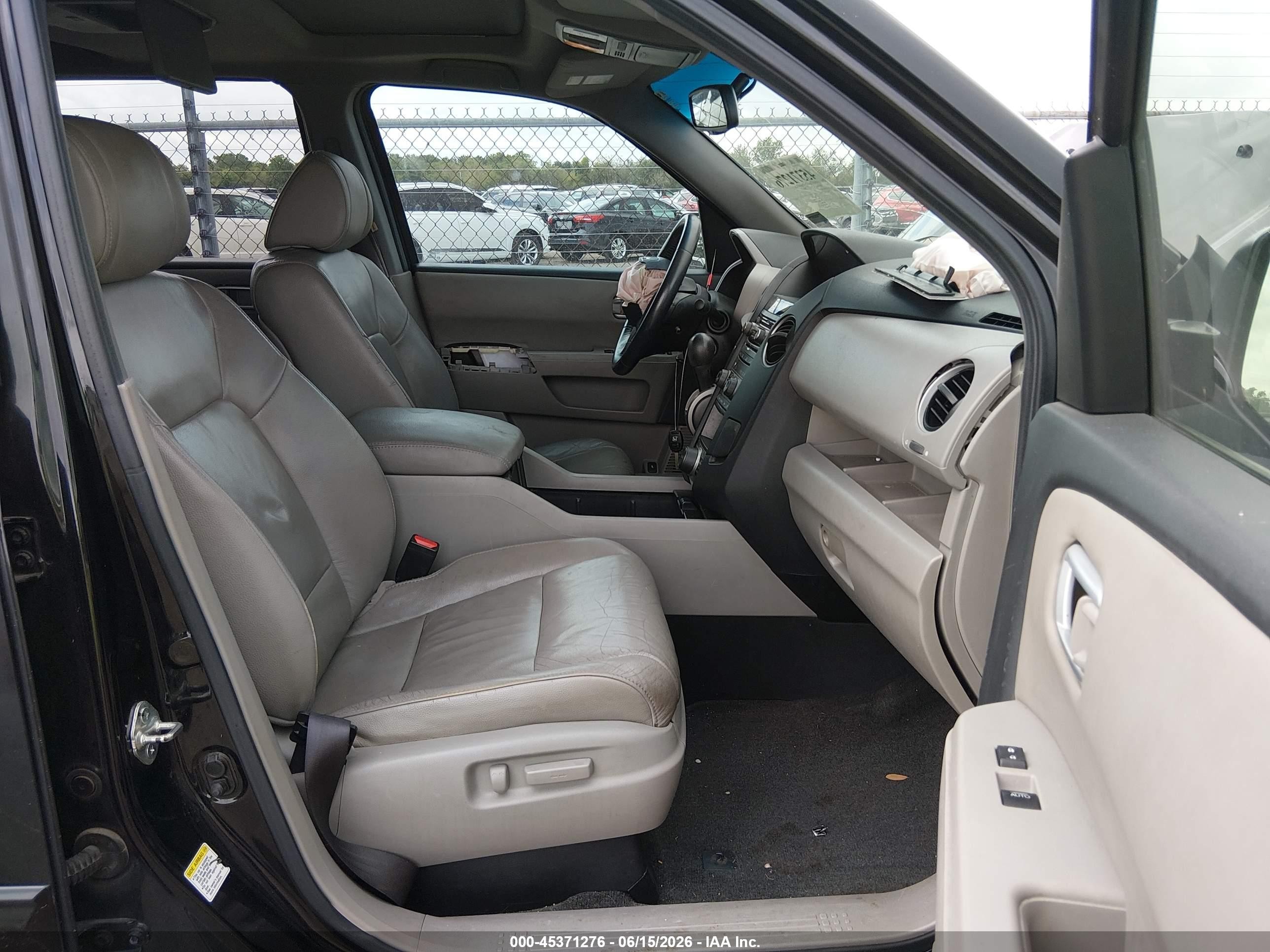 2012 Honda Pilot Ex-l Black vin: 5FNYF3H6XCB015378