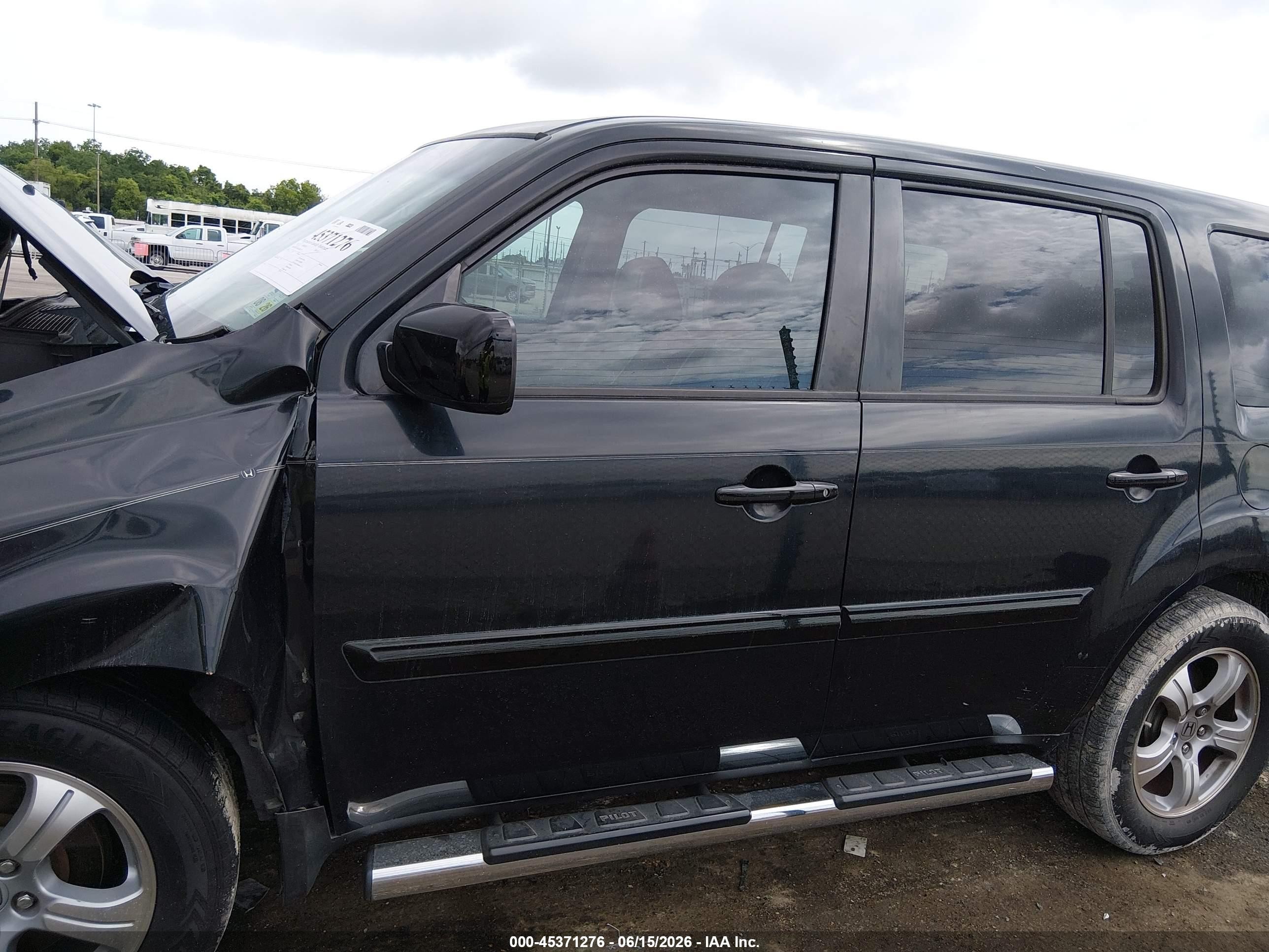 2012 Honda Pilot Ex-l Black vin: 5FNYF3H6XCB015378