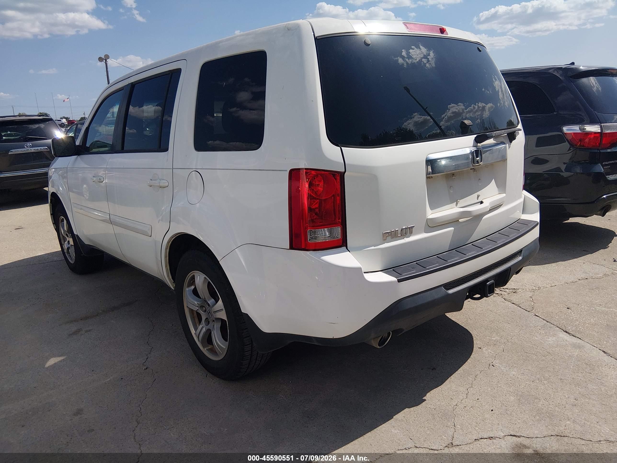 2012 Honda Pilot Ex-l White vin: 5FNYF3H6XCB034559