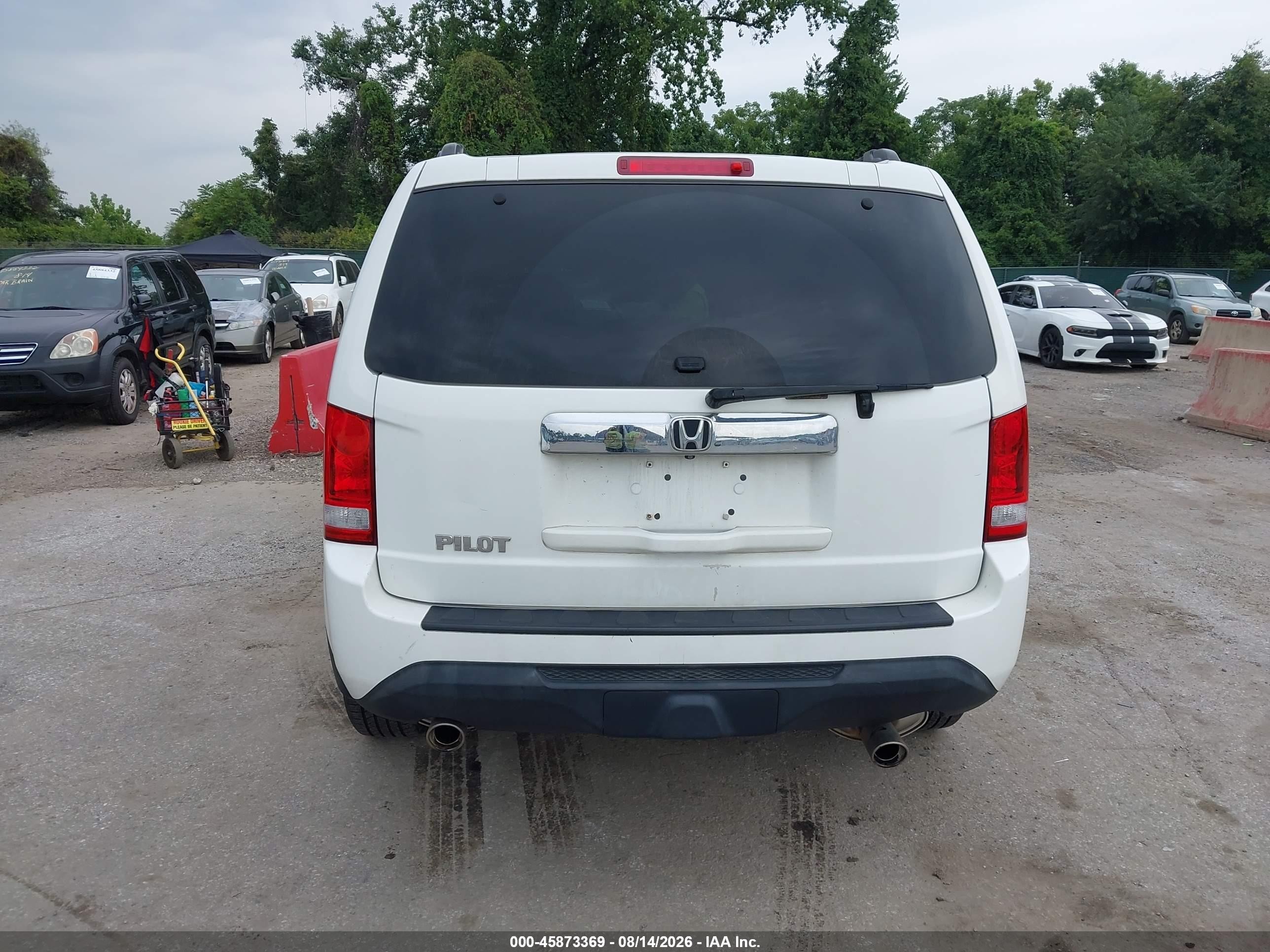 2013 Honda Pilot Ex-l White vin: 5FNYF3H6XDB036197