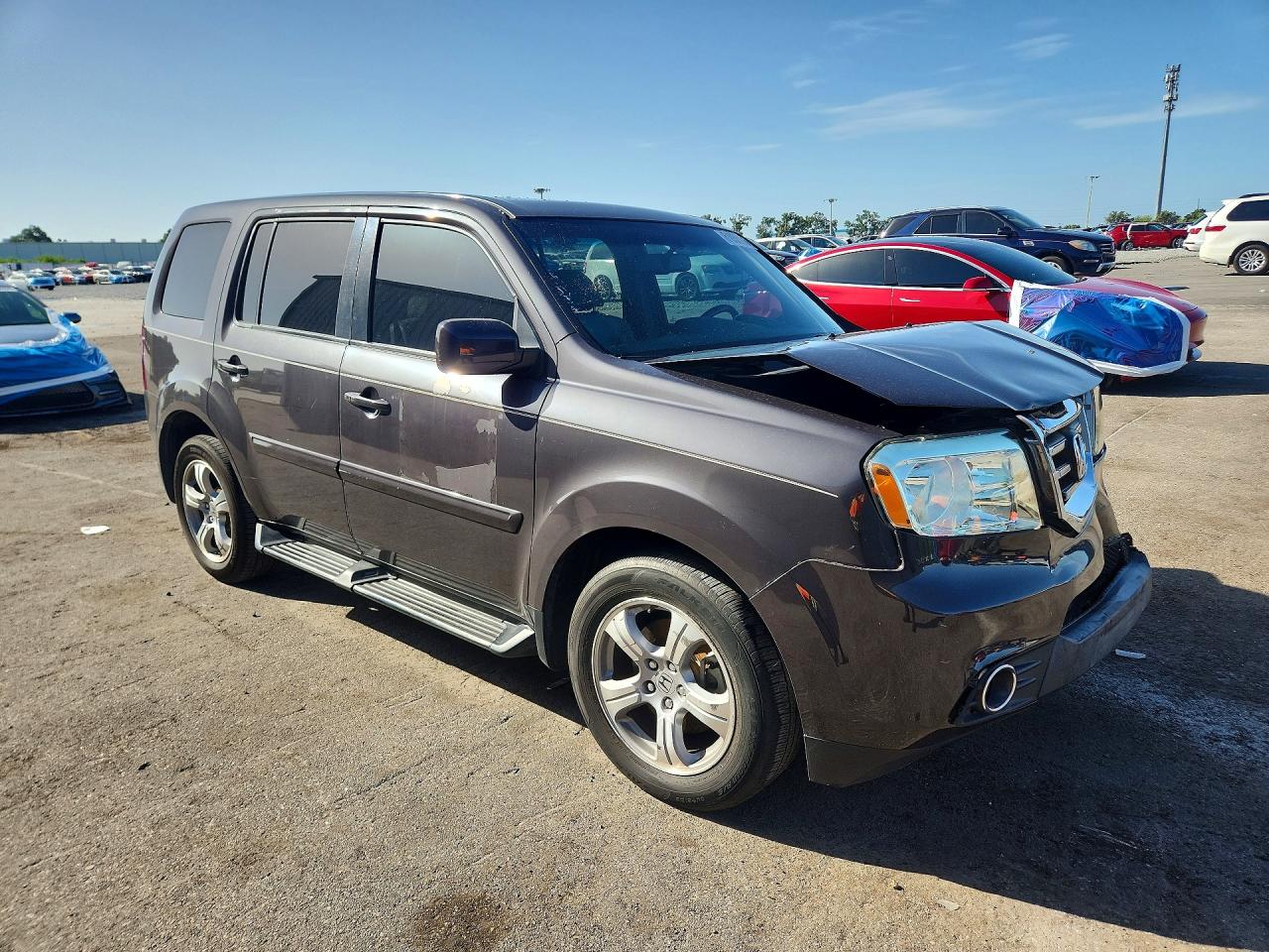 2015 Honda Pilot Exln Gray vin: 5FNYF3H70FB005486