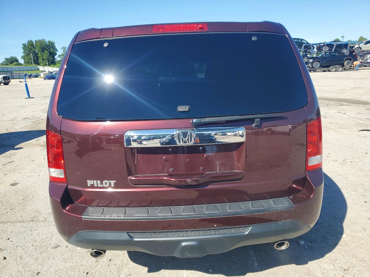 2012 Honda Pilot Exln Maroon vin: 5FNYF3H71CB040467