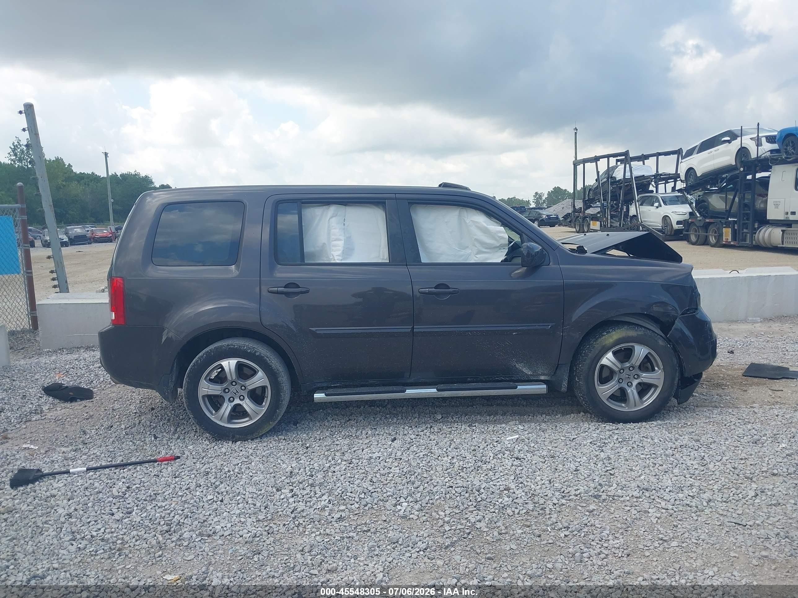 2013 Honda Pilot Ex-l Brown vin: 5FNYF3H71DB039532