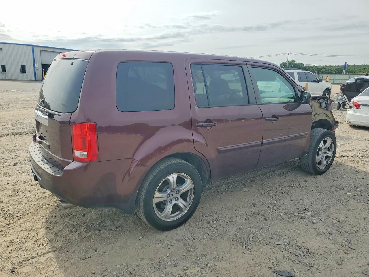 2014 Honda Pilot Exln Burgundy vin: 5FNYF3H71EB009643