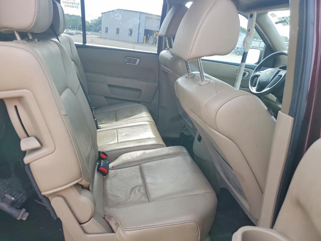 2014 Honda Pilot Exln Burgundy vin: 5FNYF3H71EB009643