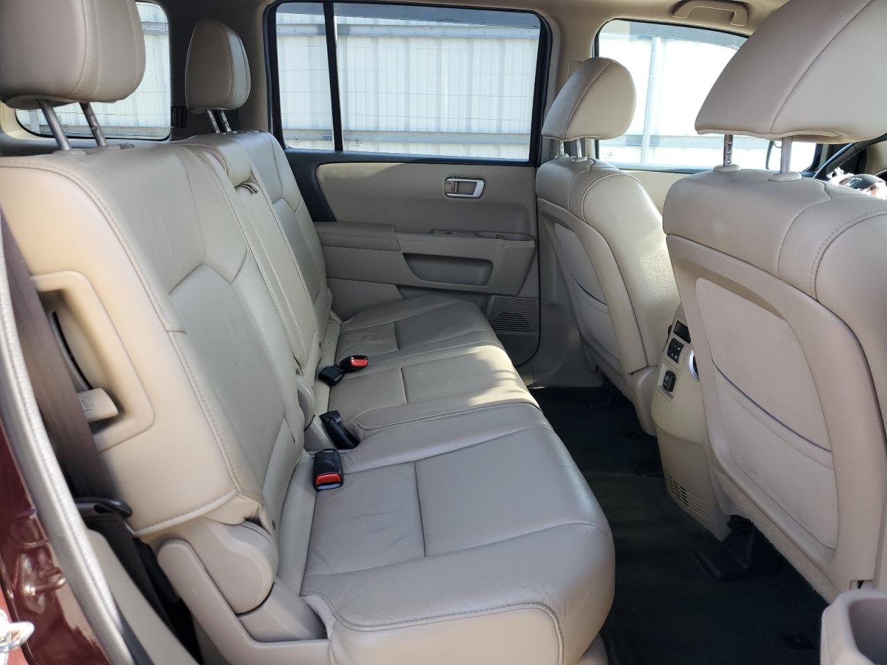 2014 Honda Pilot Exln Burgundy vin: 5FNYF3H71EB017029