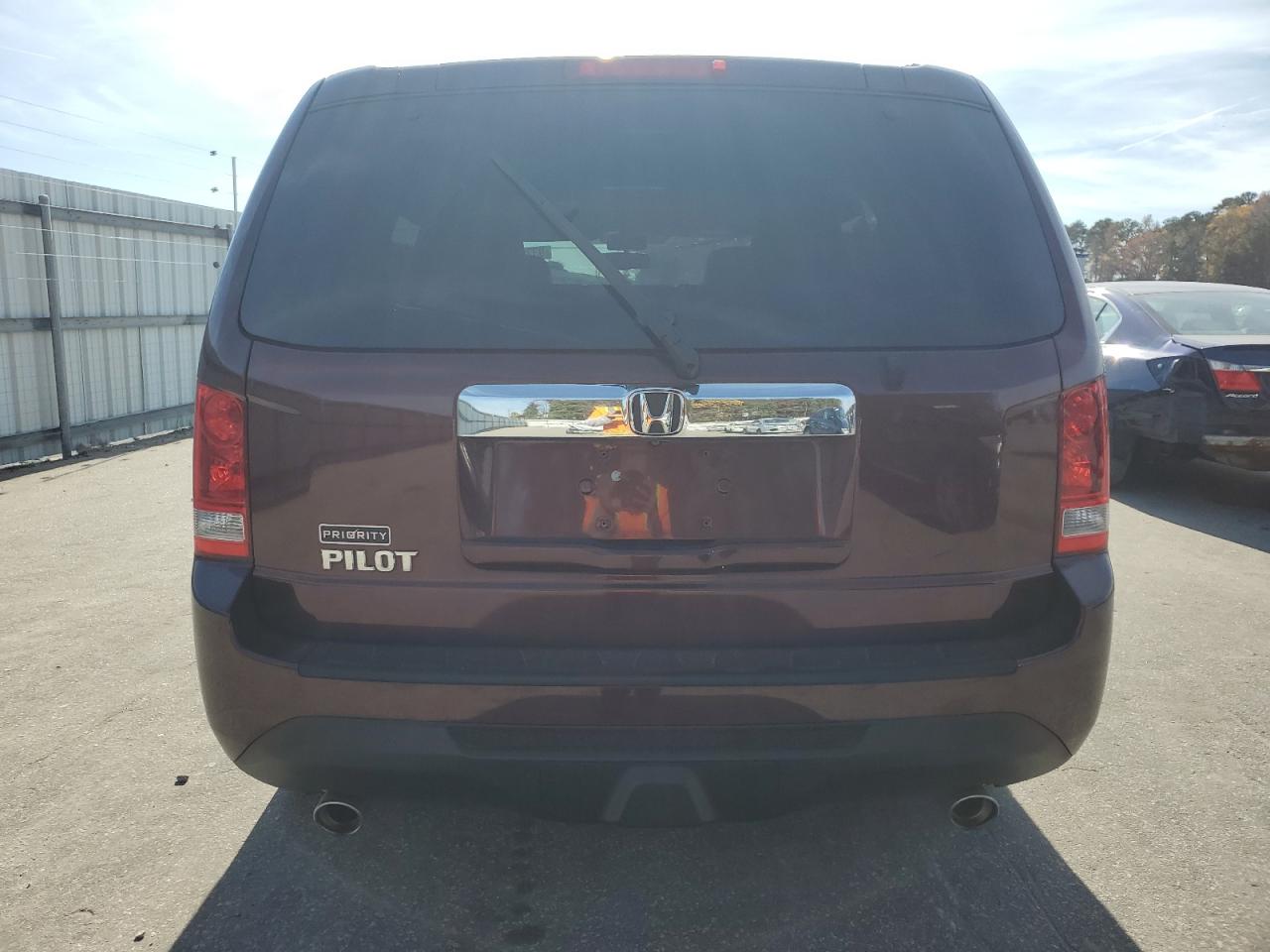 2014 Honda Pilot Exln Burgundy vin: 5FNYF3H71EB017029