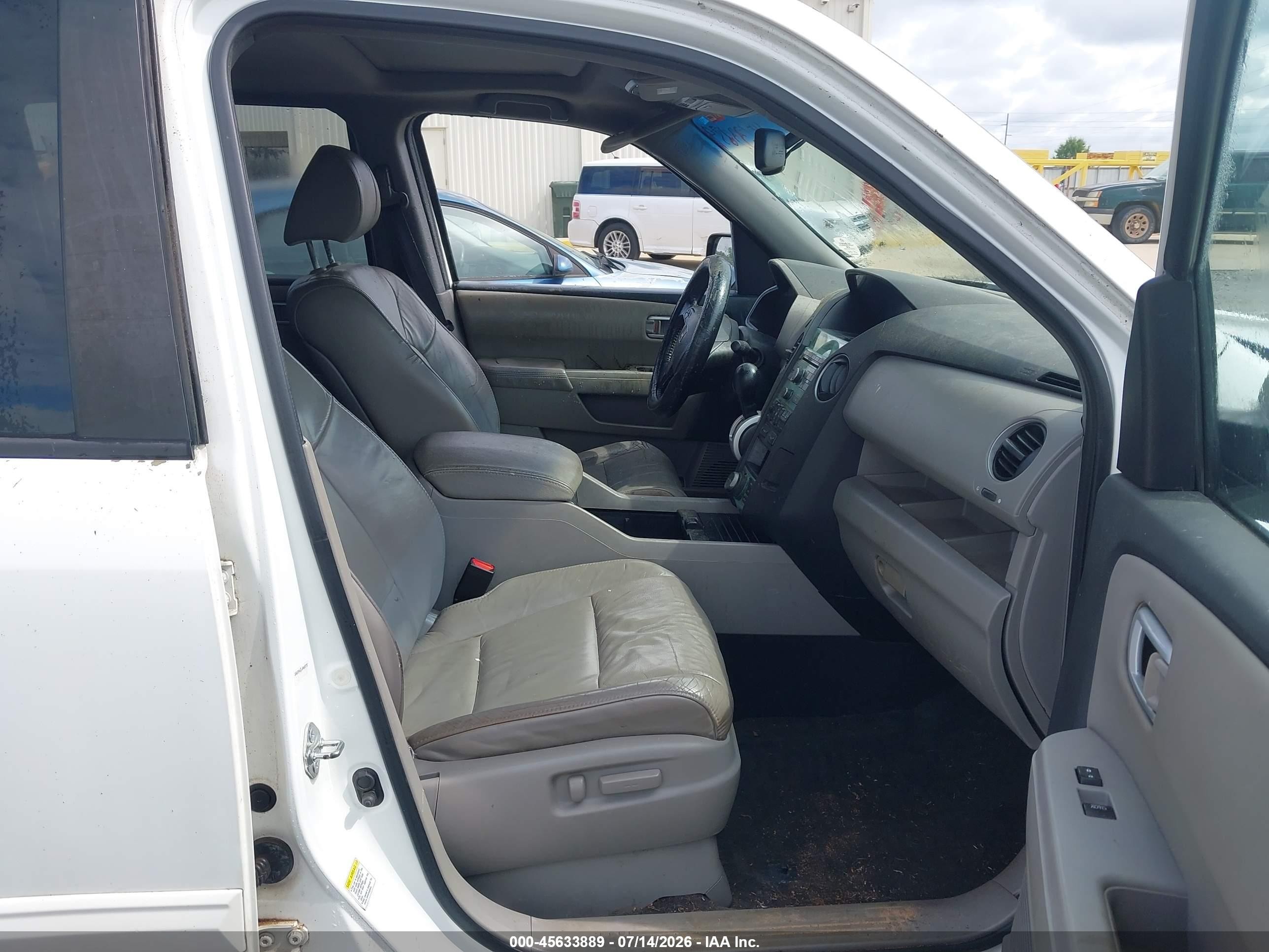 2011 Honda Pilot Ex-l White vin: 5FNYF3H72BB044994