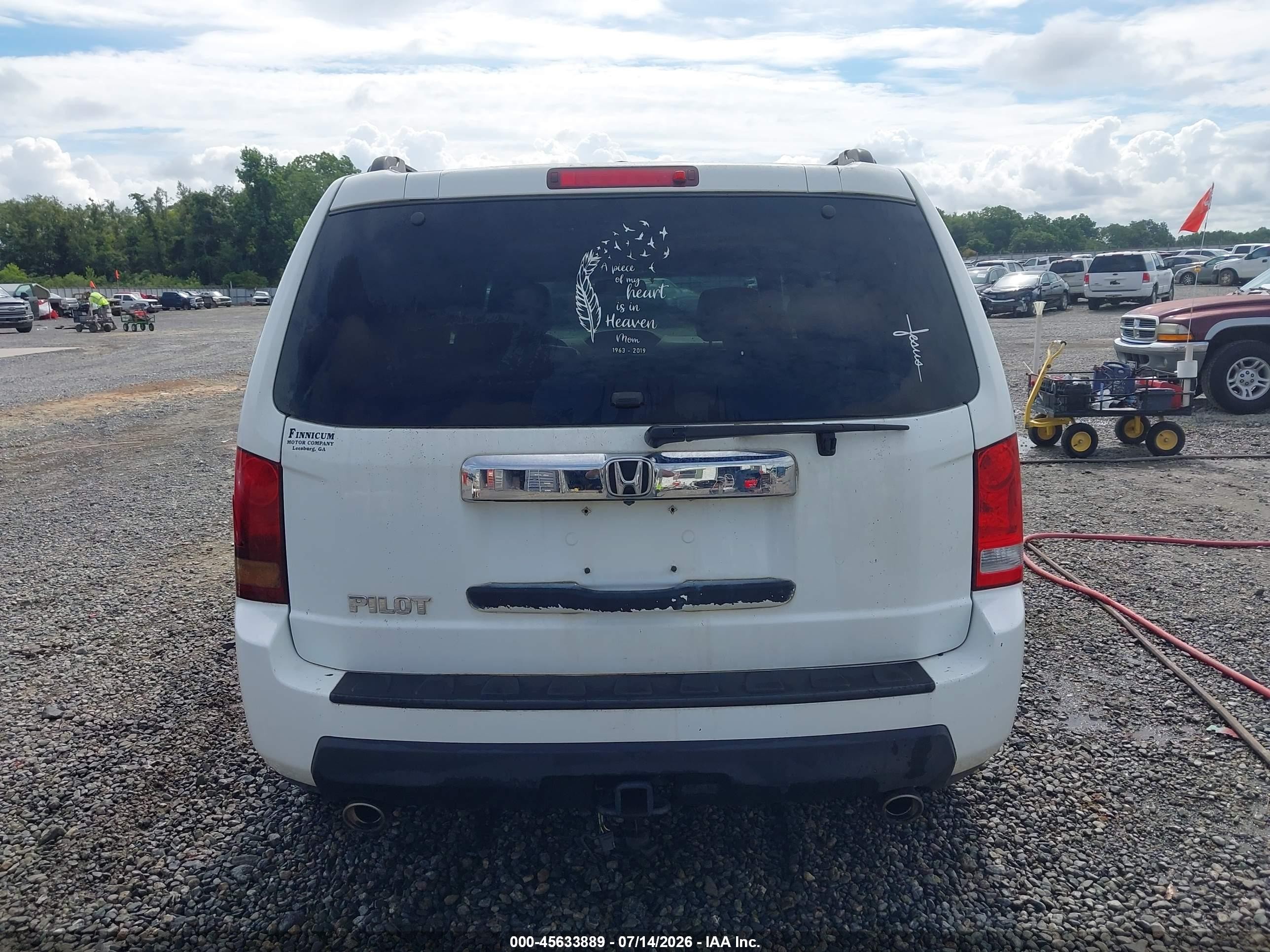2011 Honda Pilot Ex-l White vin: 5FNYF3H72BB044994