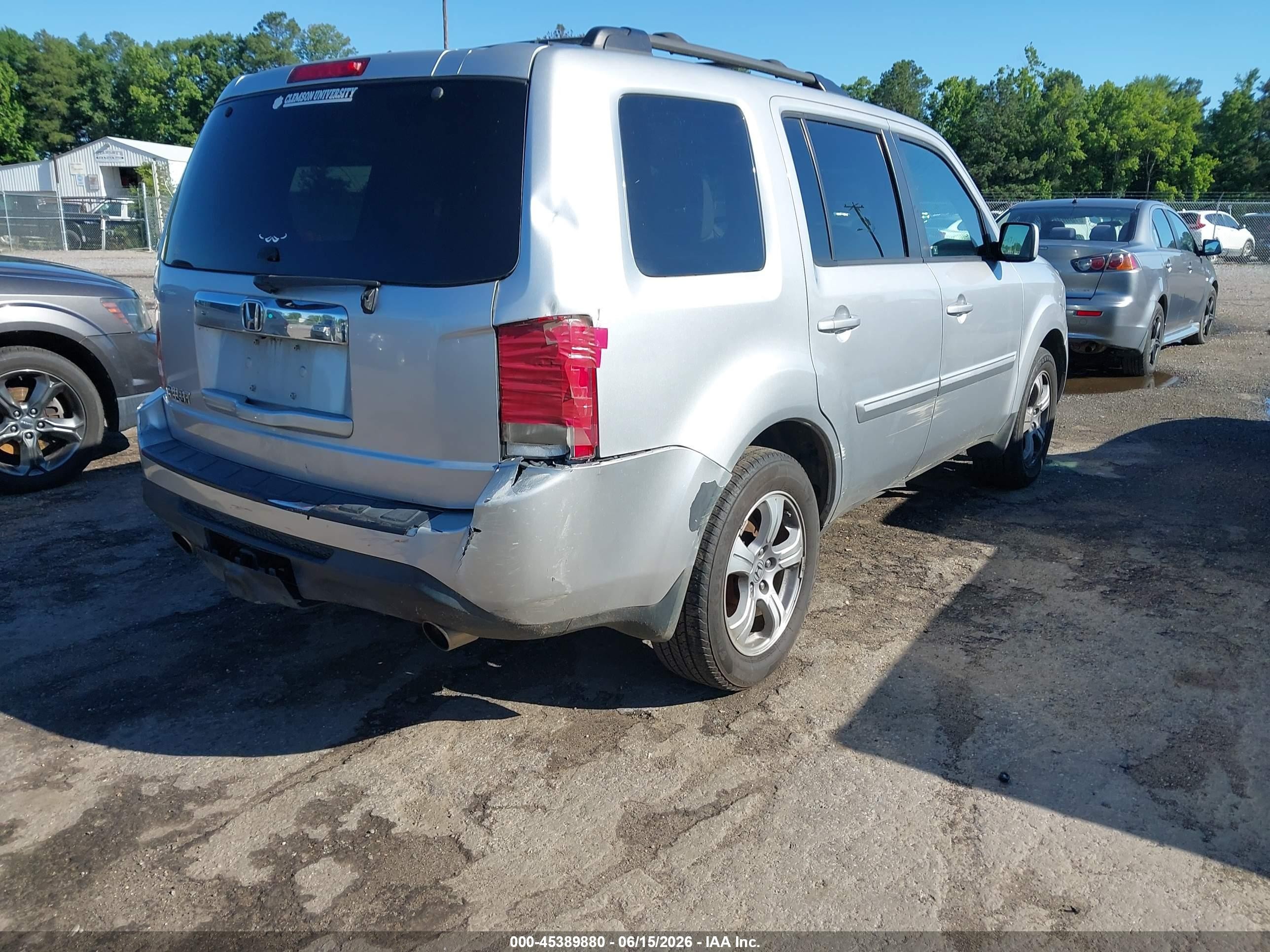 2012 Honda Pilot Ex-l Серебряный vin: 5FNYF3H73CB017188